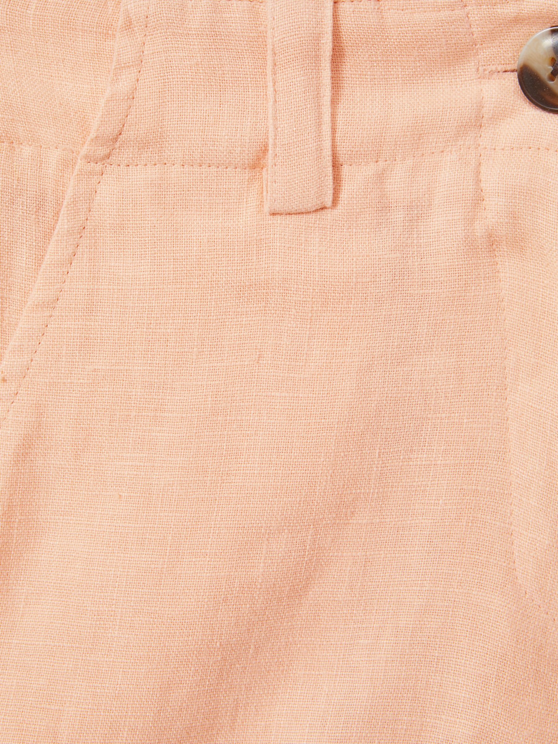 9-13 yrs Linen Loose Fit Shorts in Apricot