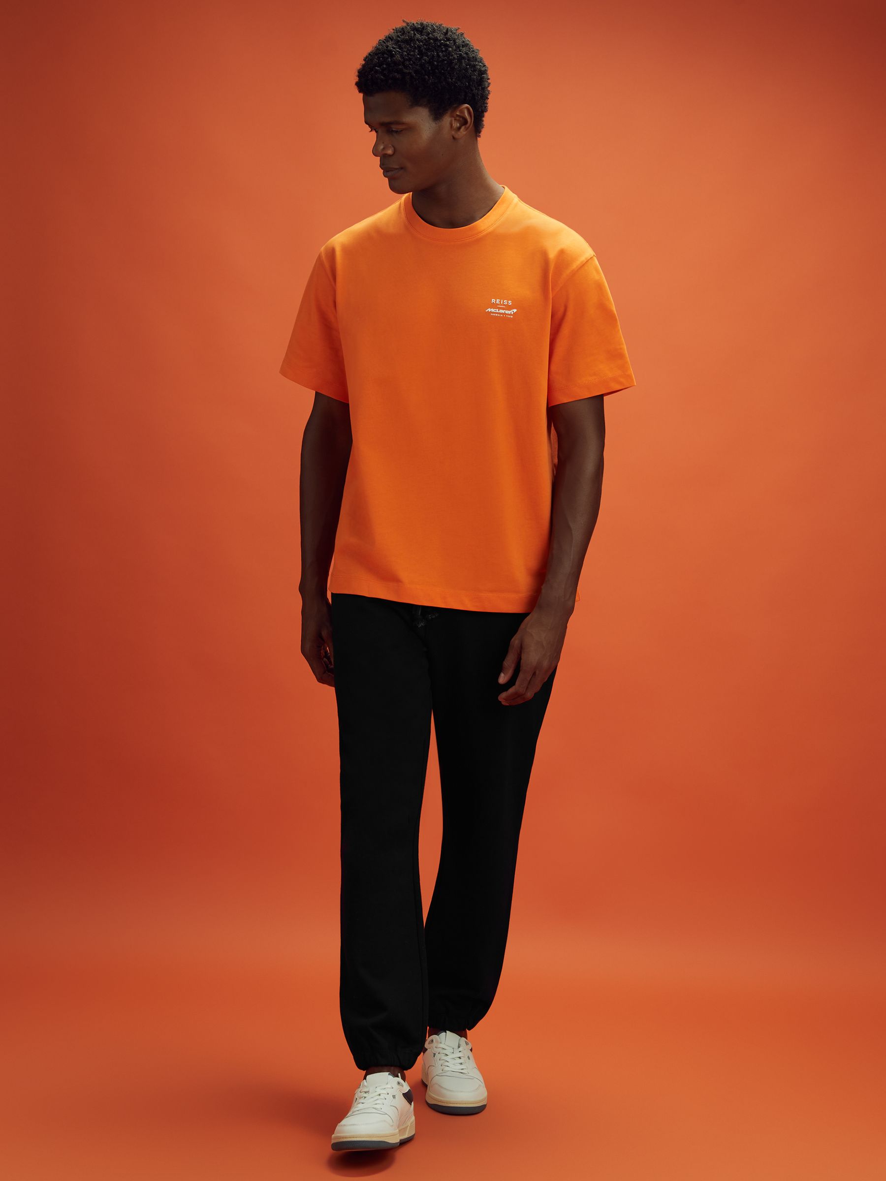 McLaren F1 Cotton Drawstring Joggers in Black