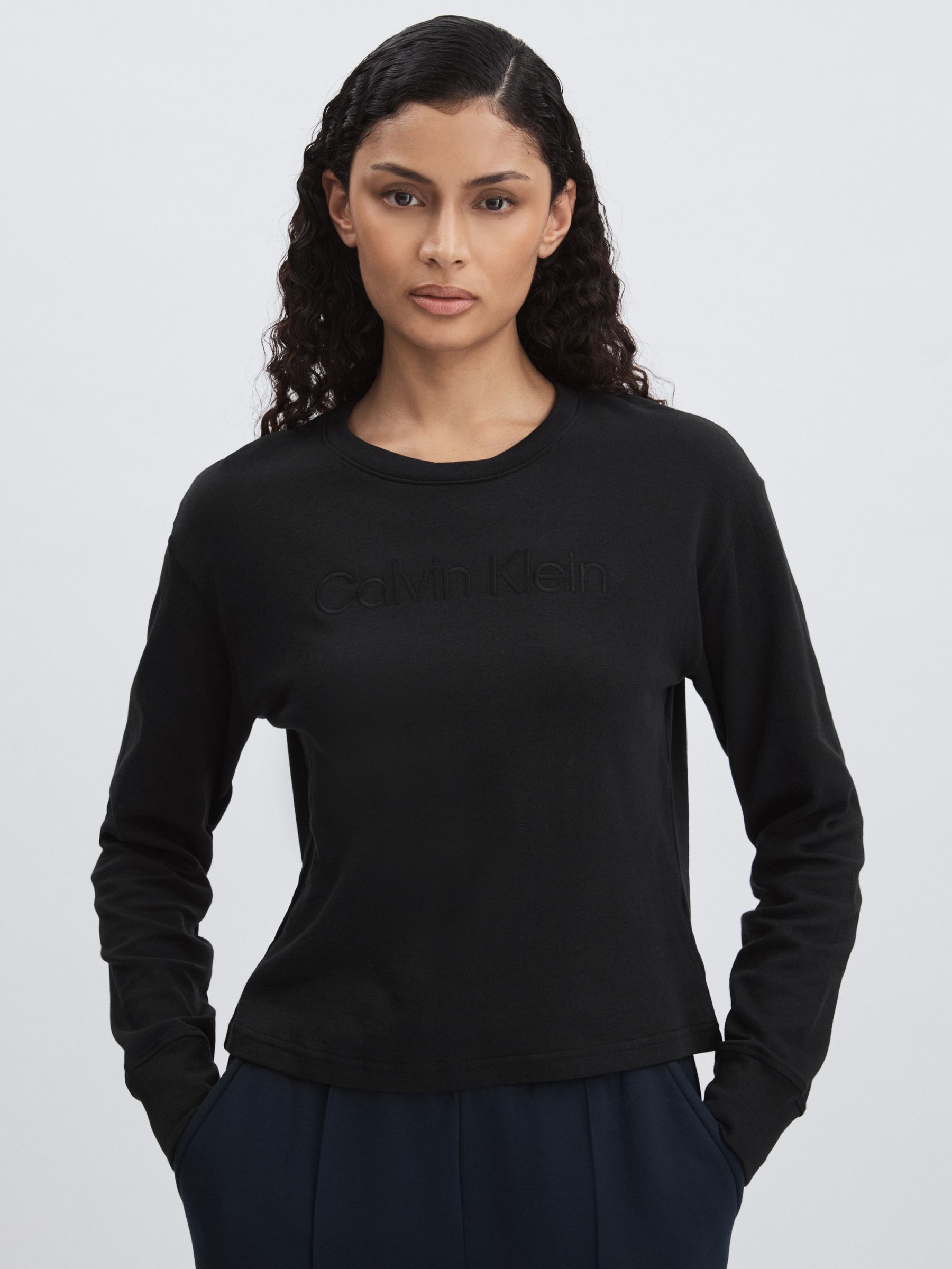 Relaxed Logo Sweatshirt in Black