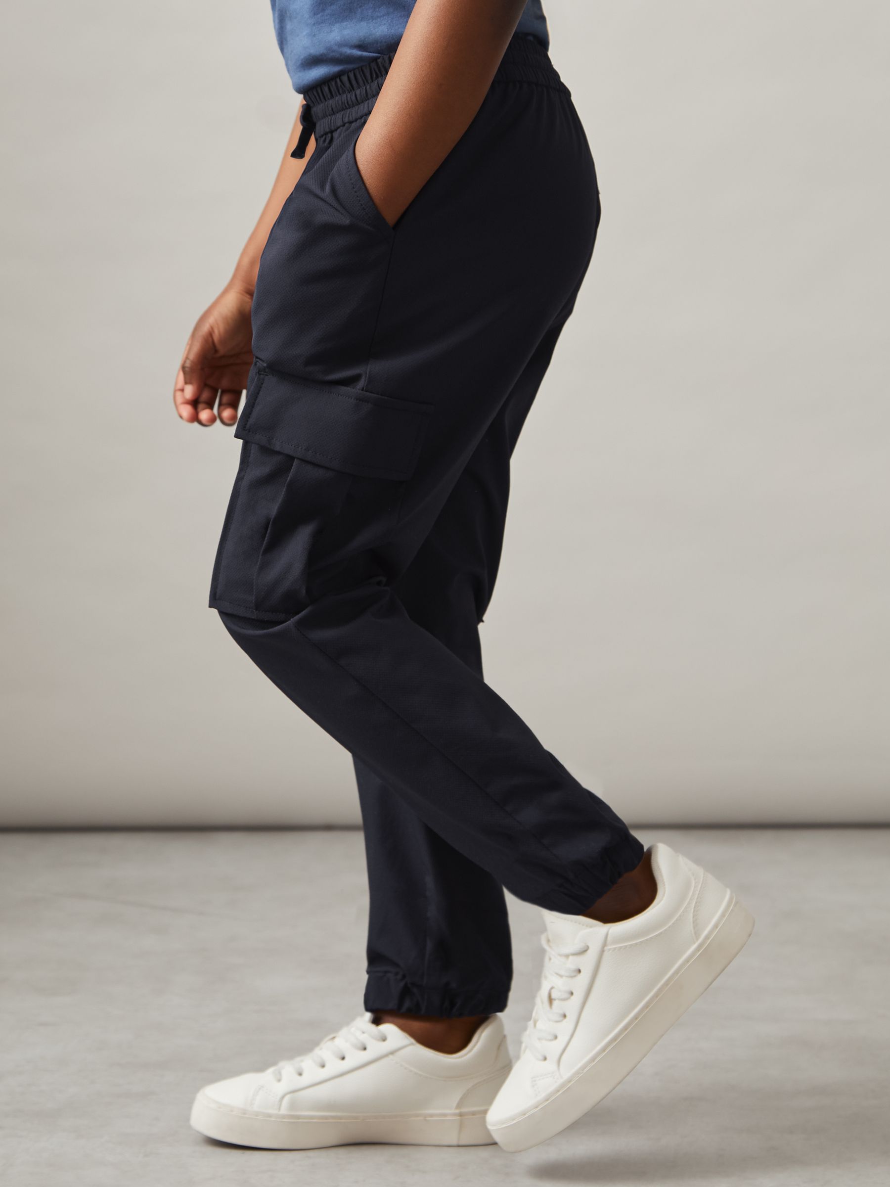 9-13 yrs Technical Drawstring Trousers in Navy