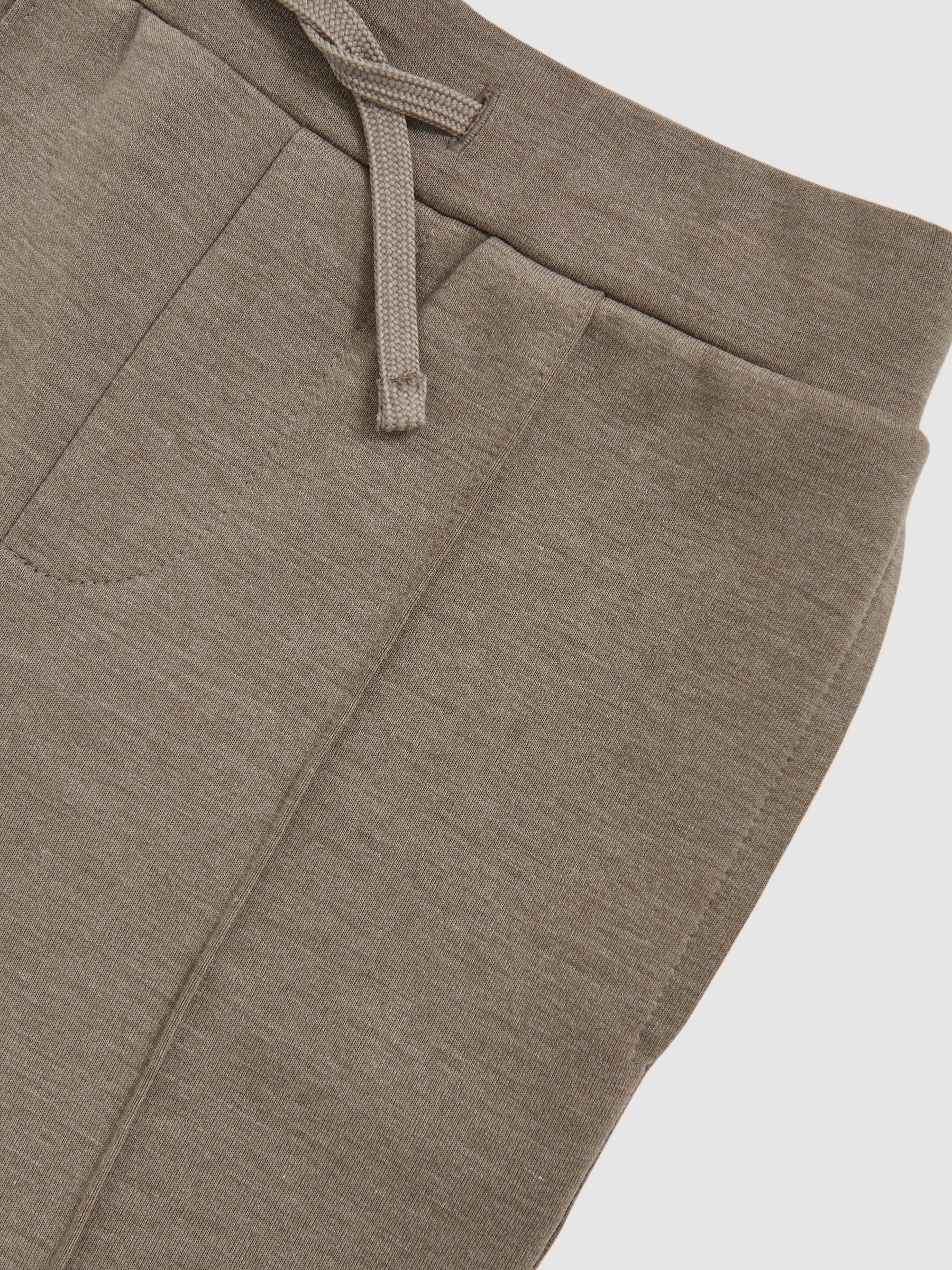 9-13 yrs Interlock Drawstring Joggers in Taupe Brown