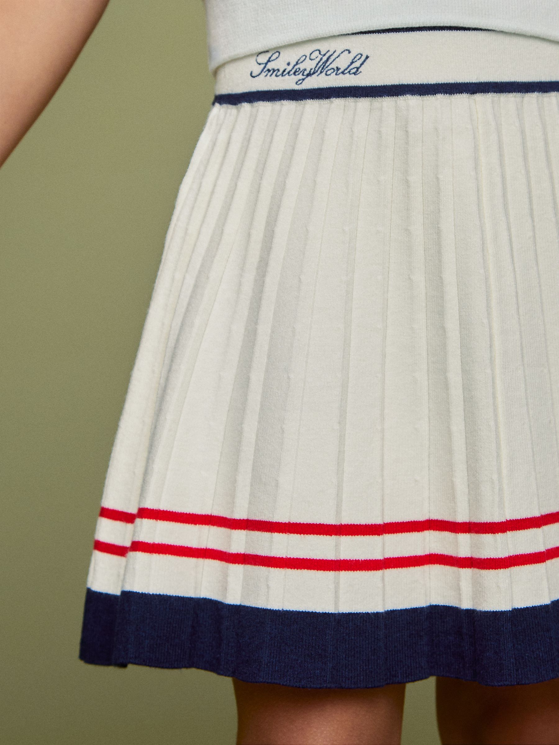 4-9 yrs SmileyWorld | Reiss Tennis Skirt in Off White
