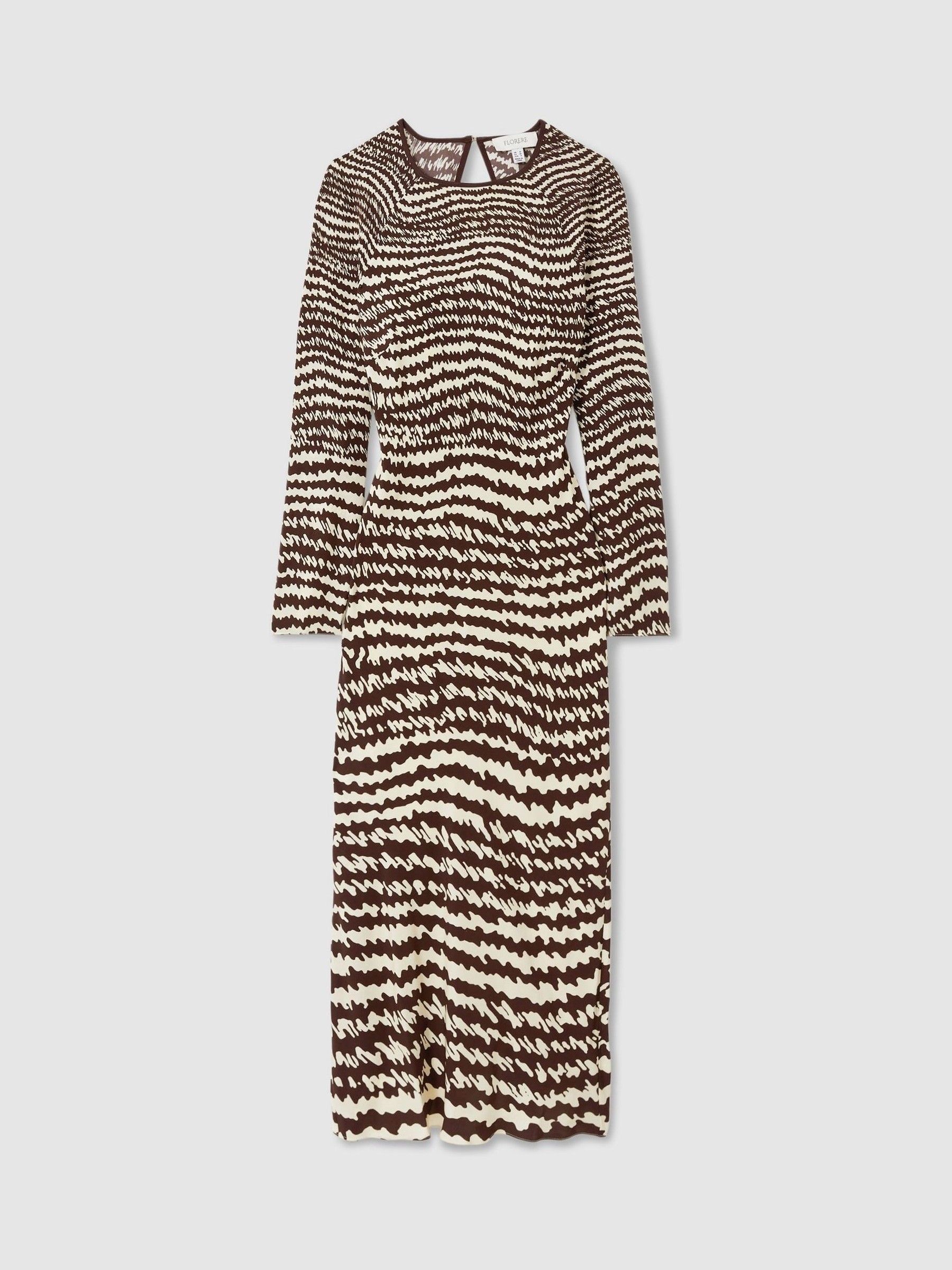 Florere Column Midi Dress in Chocolate