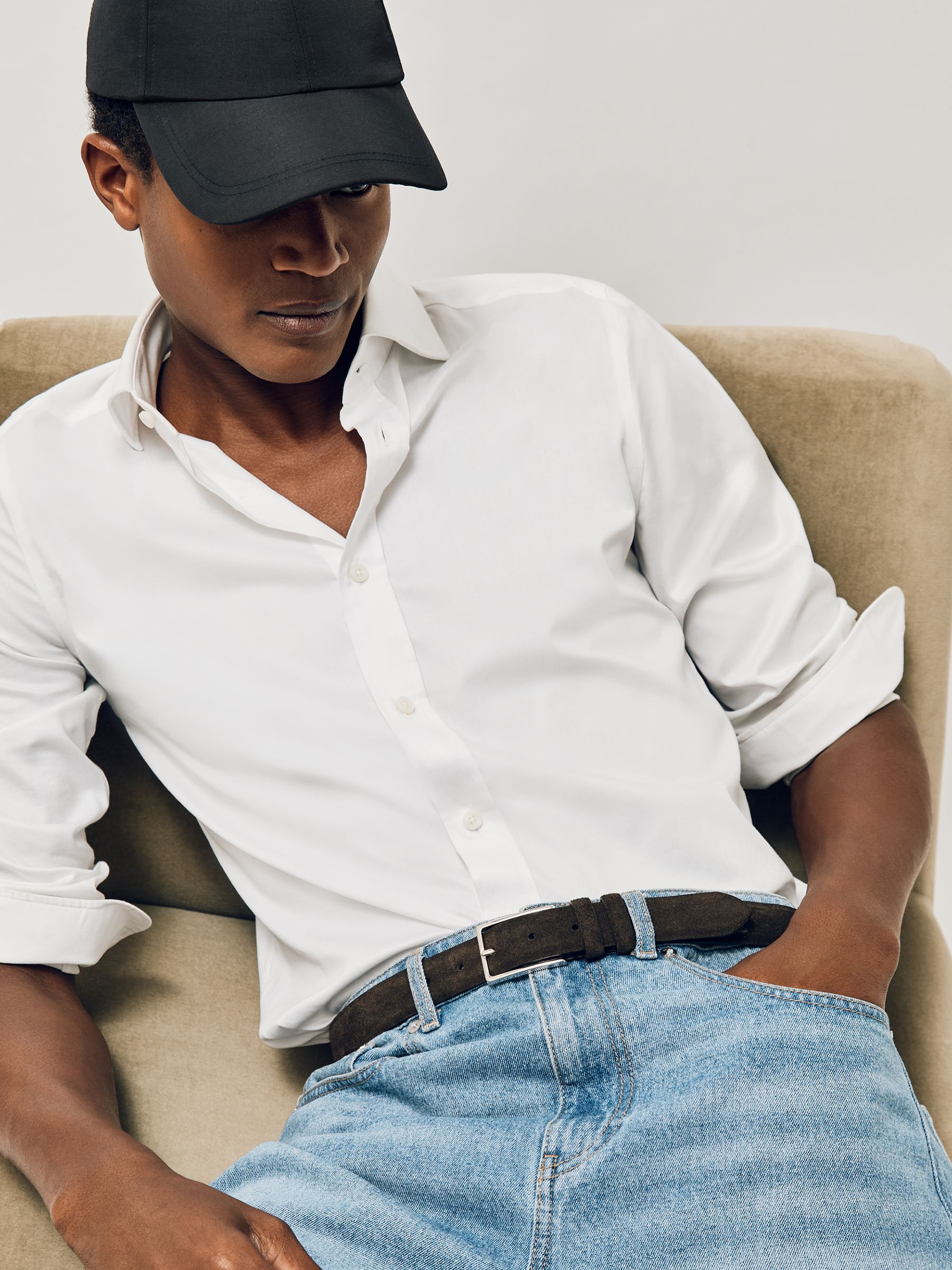 Embroidered-Logo Tech Baseball Cap in Black