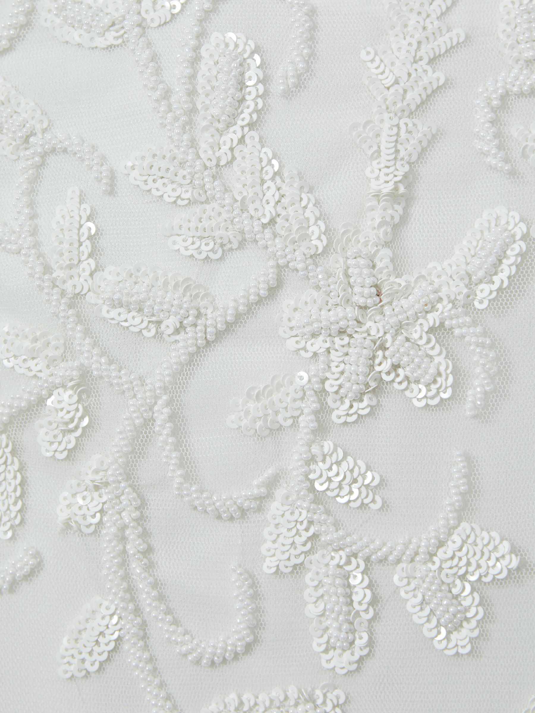 Raishma Embellished High Neck Maxi Dress in Ivory