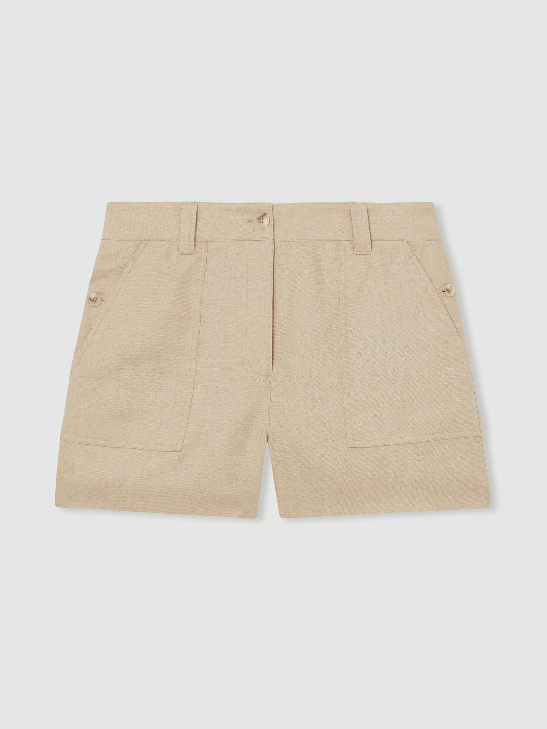 Linen Shorts in Neutral