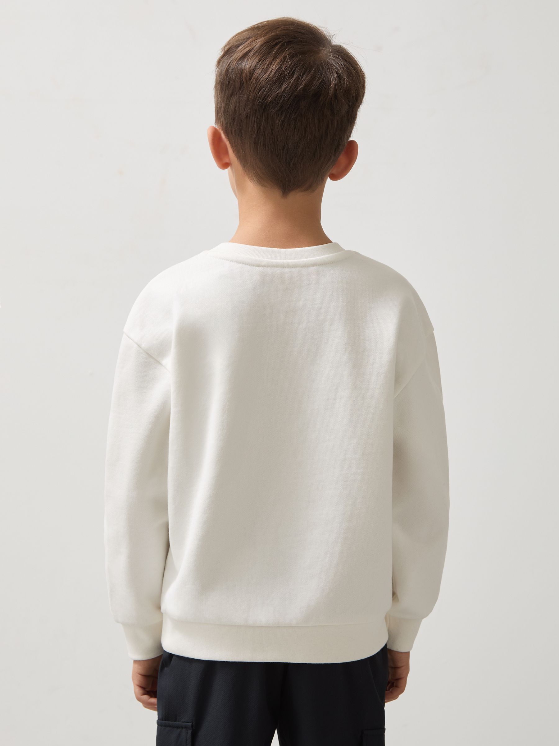 9-13 yrs McLaren F1 Team Laurel Print Sweatshirt in White