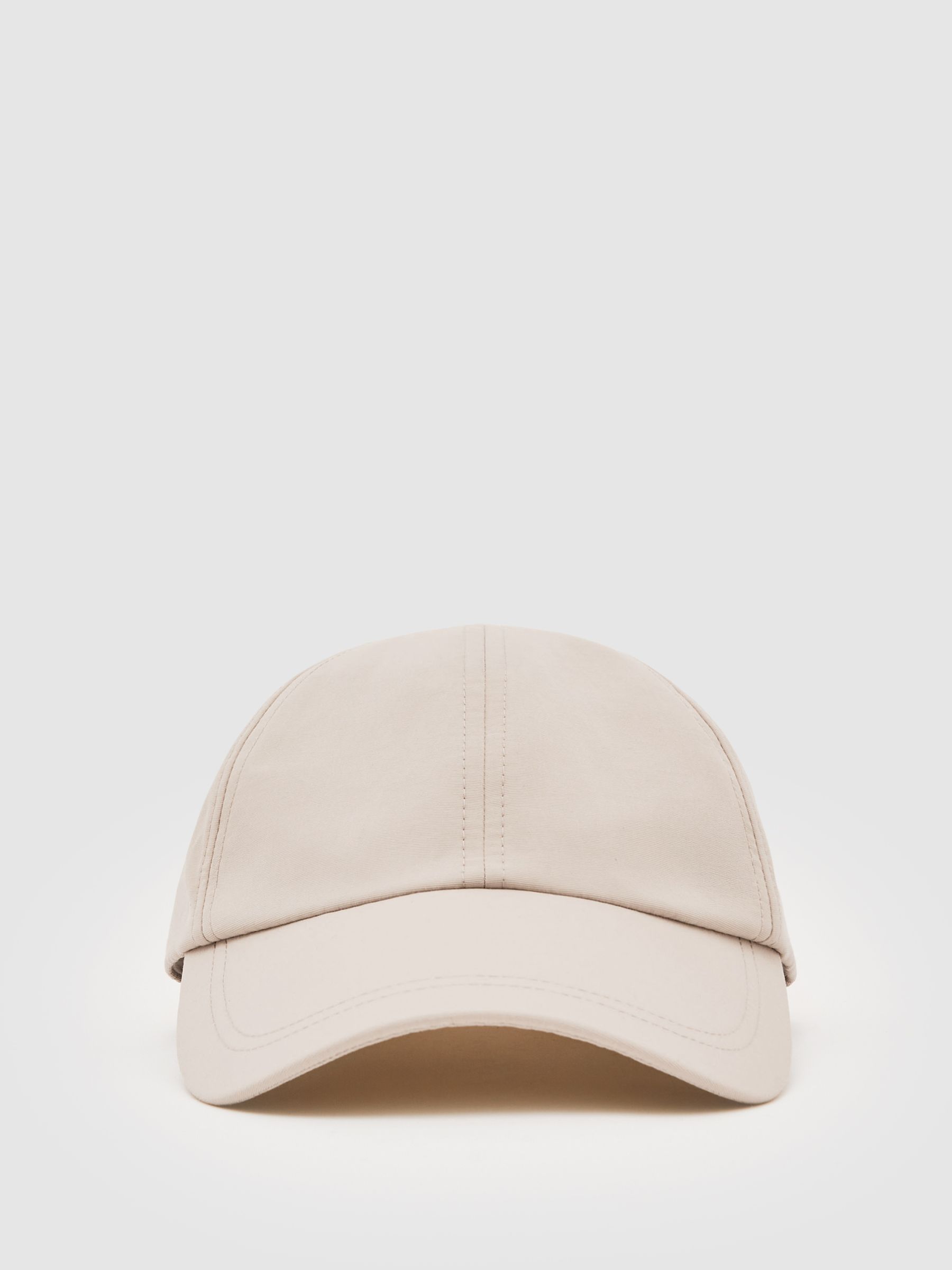 Embroidered-Logo Tech Baseball Cap in Stone