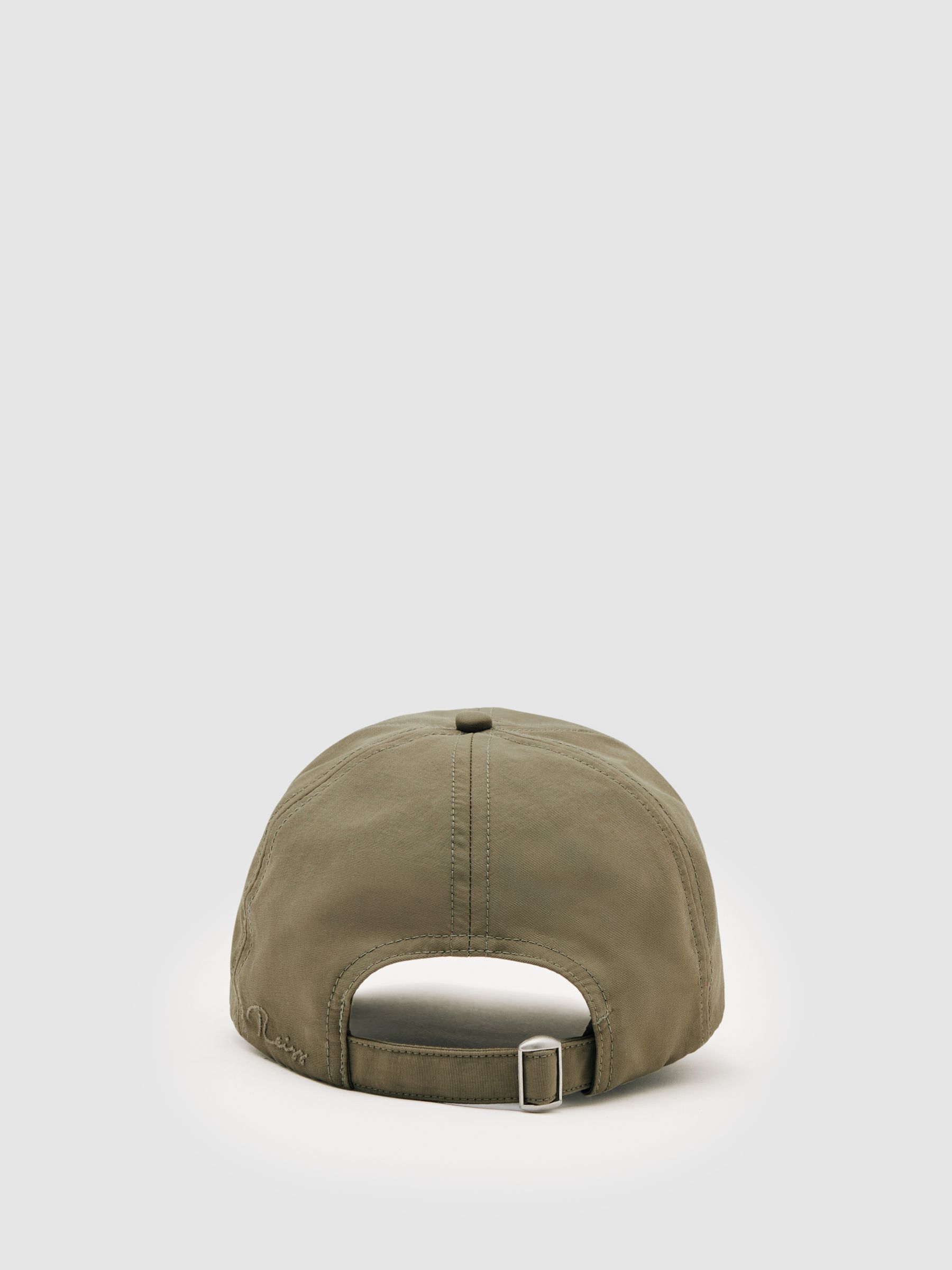 Embroidered-Logo Tech Baseball Cap in Sage Green