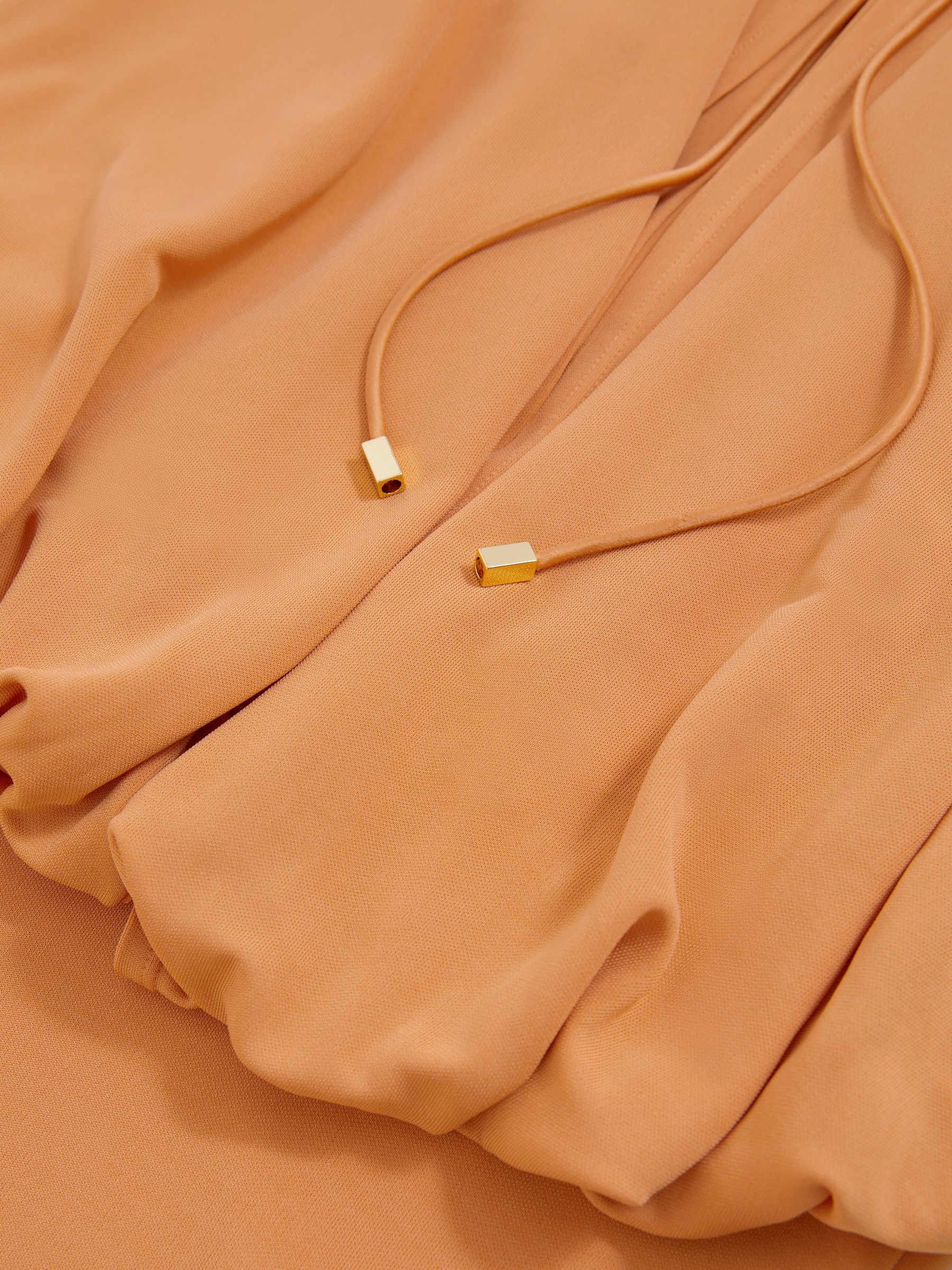 Atelier Drape Jersey Maxi Dress in Orange