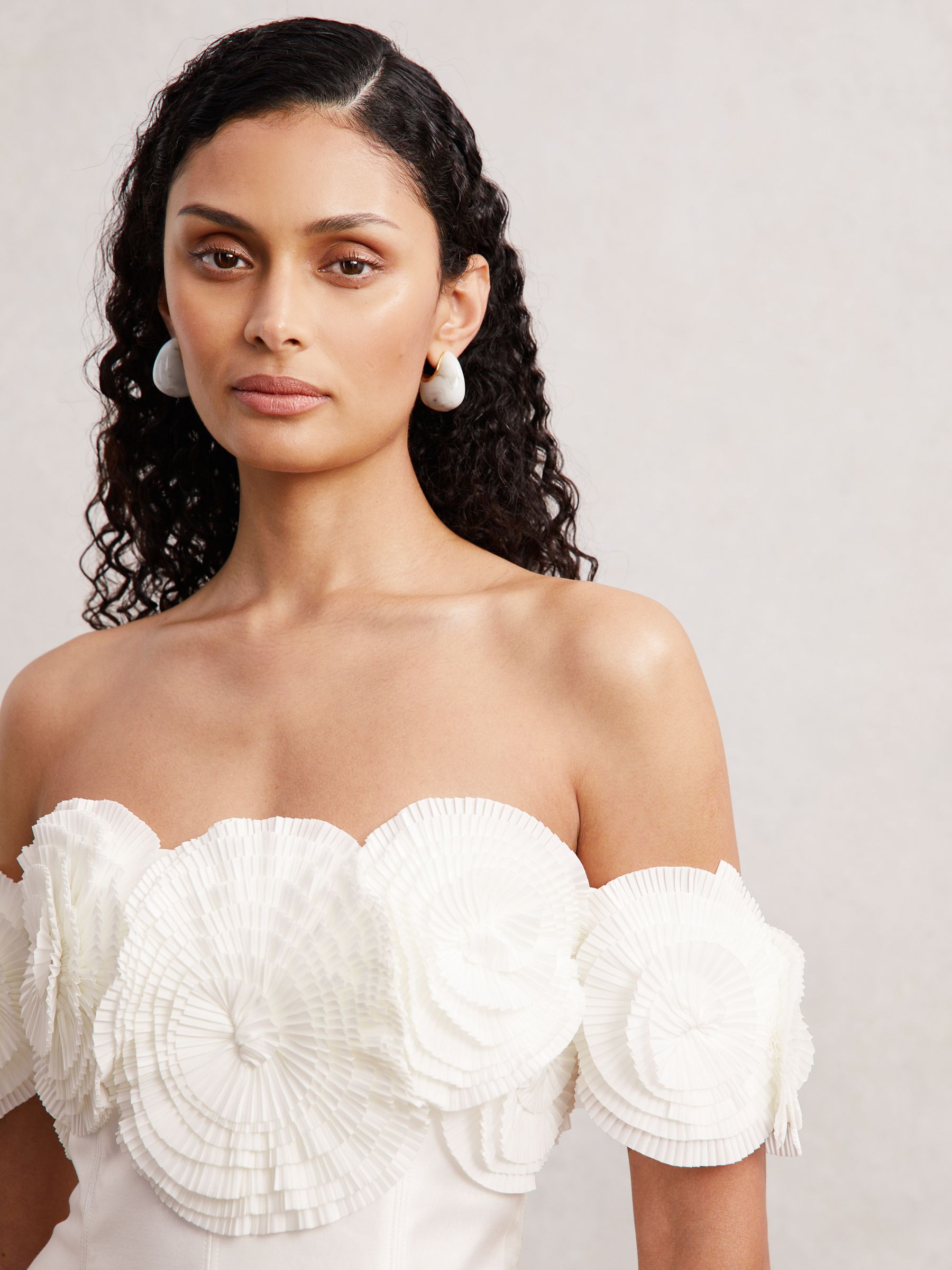 Acler Trusley Mini Dress in Ivory