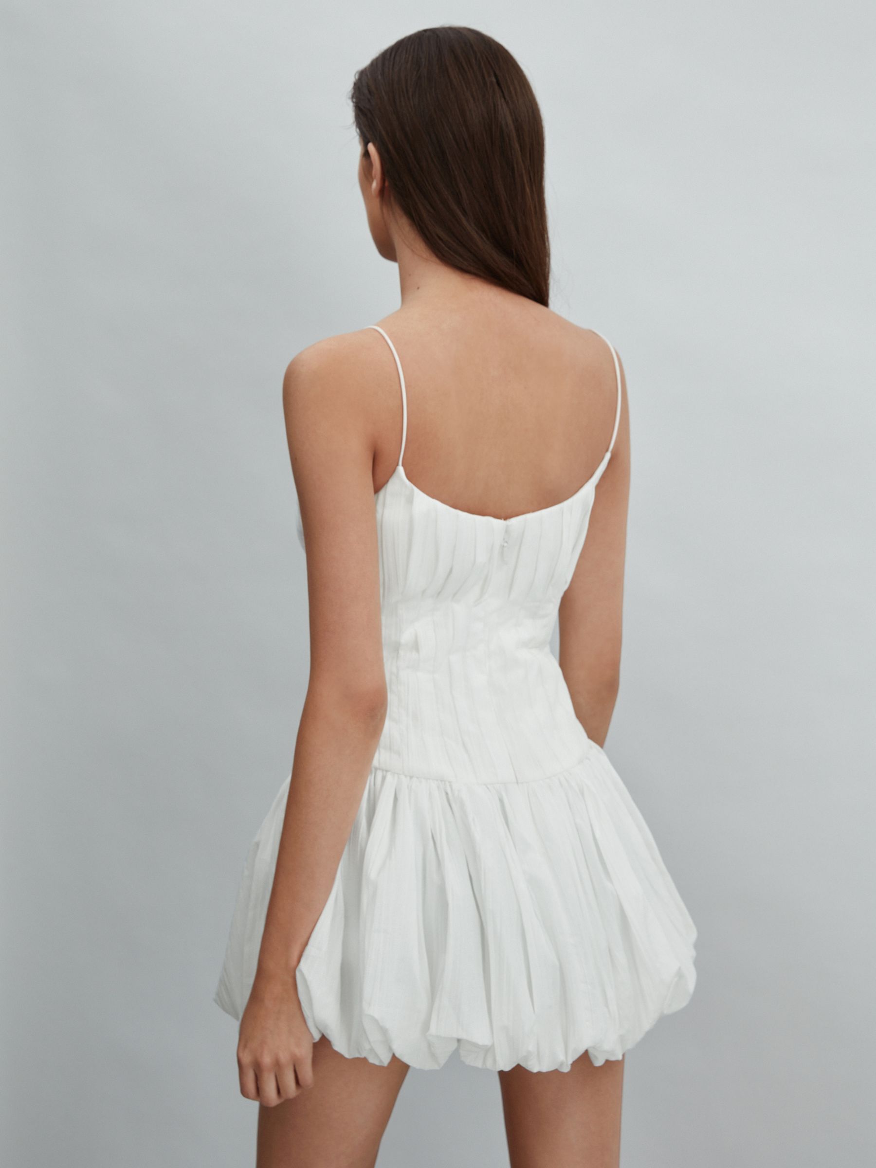 Acler Puff Hem Mini Dress in Ivory