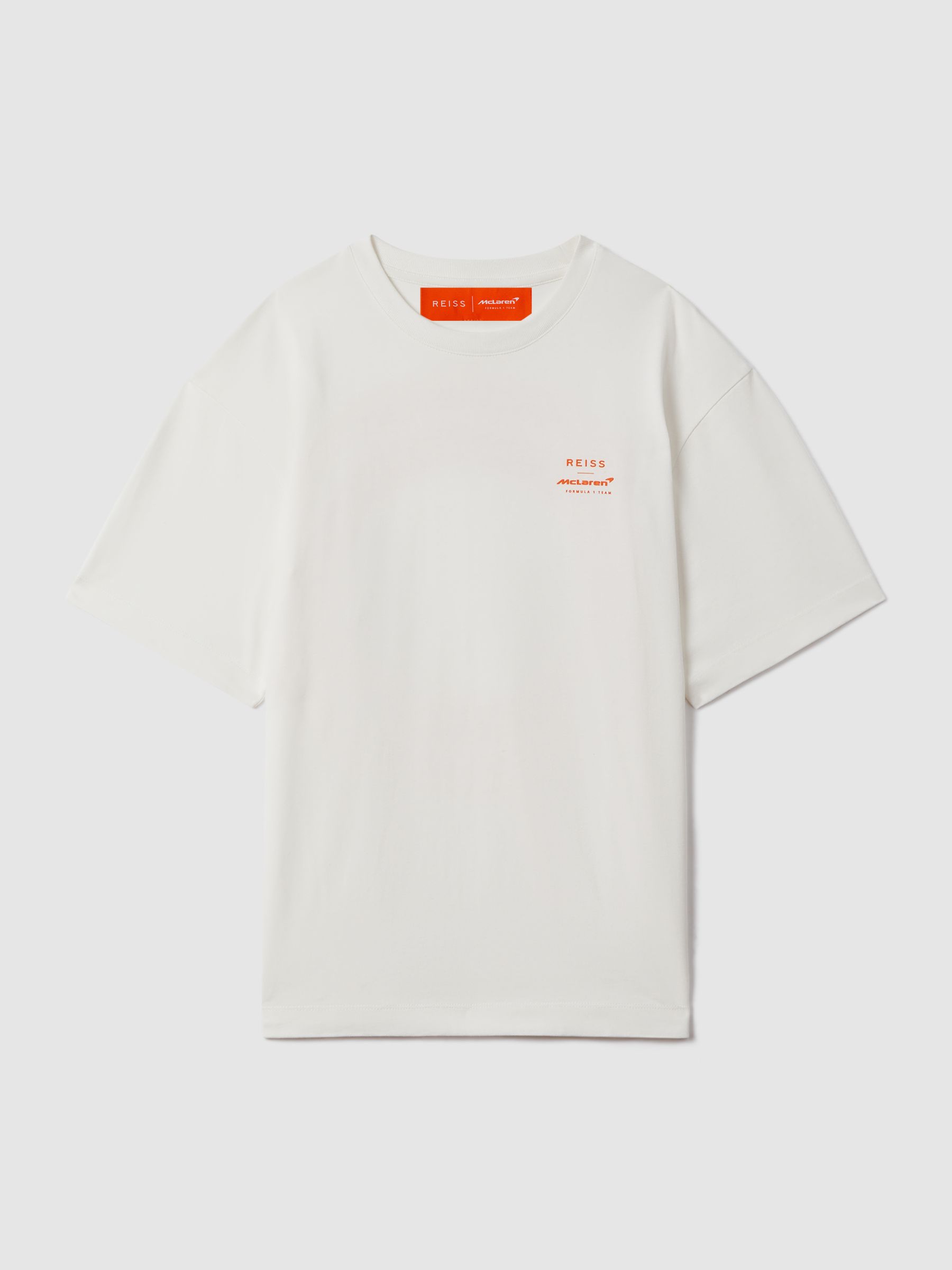 McLaren F1 Oversized Cotton Crew Neck T-Shirt in White