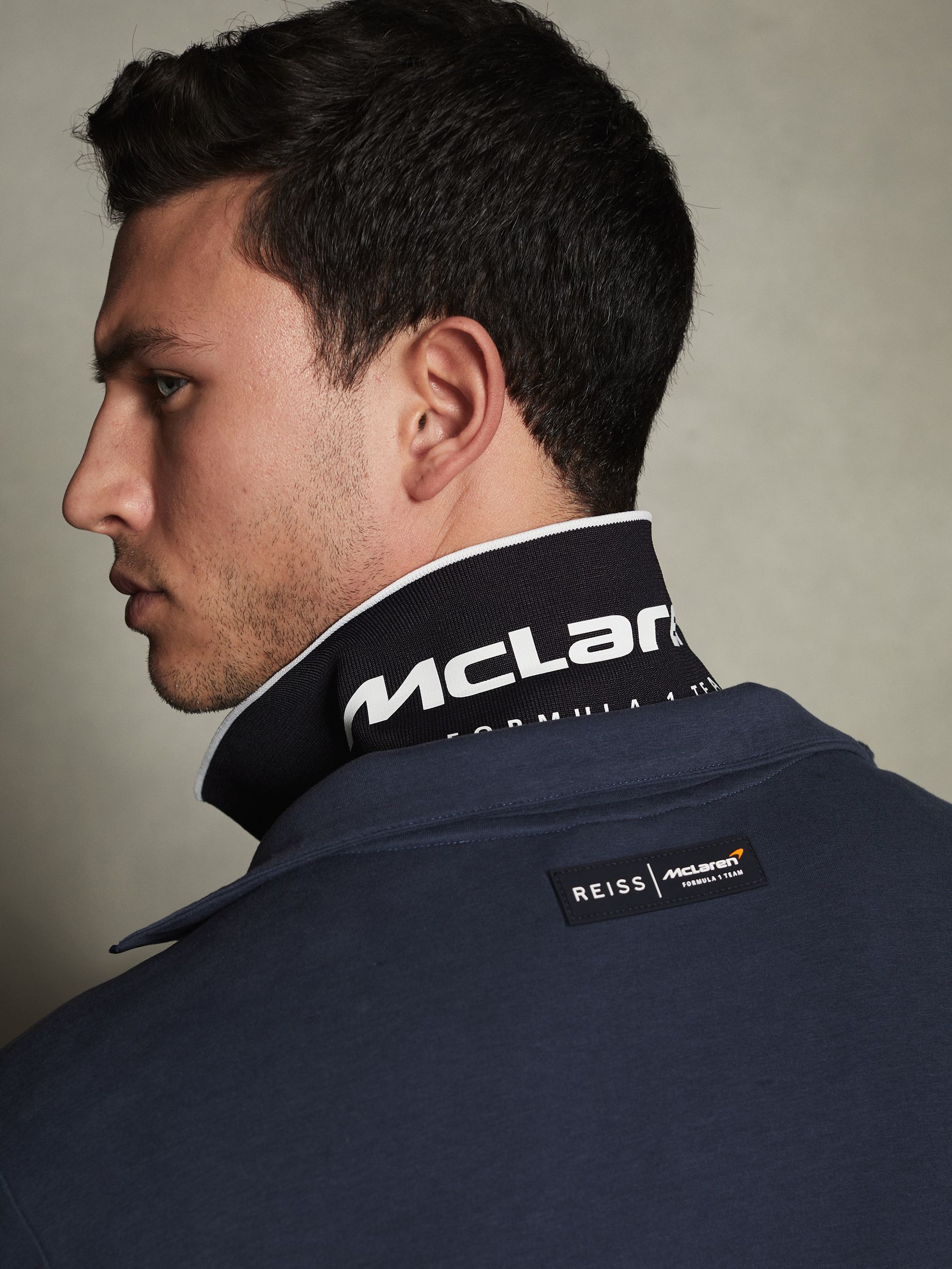 McLaren F1 Hybrid Quilt and Jersey Jacket in Airforce Blue
