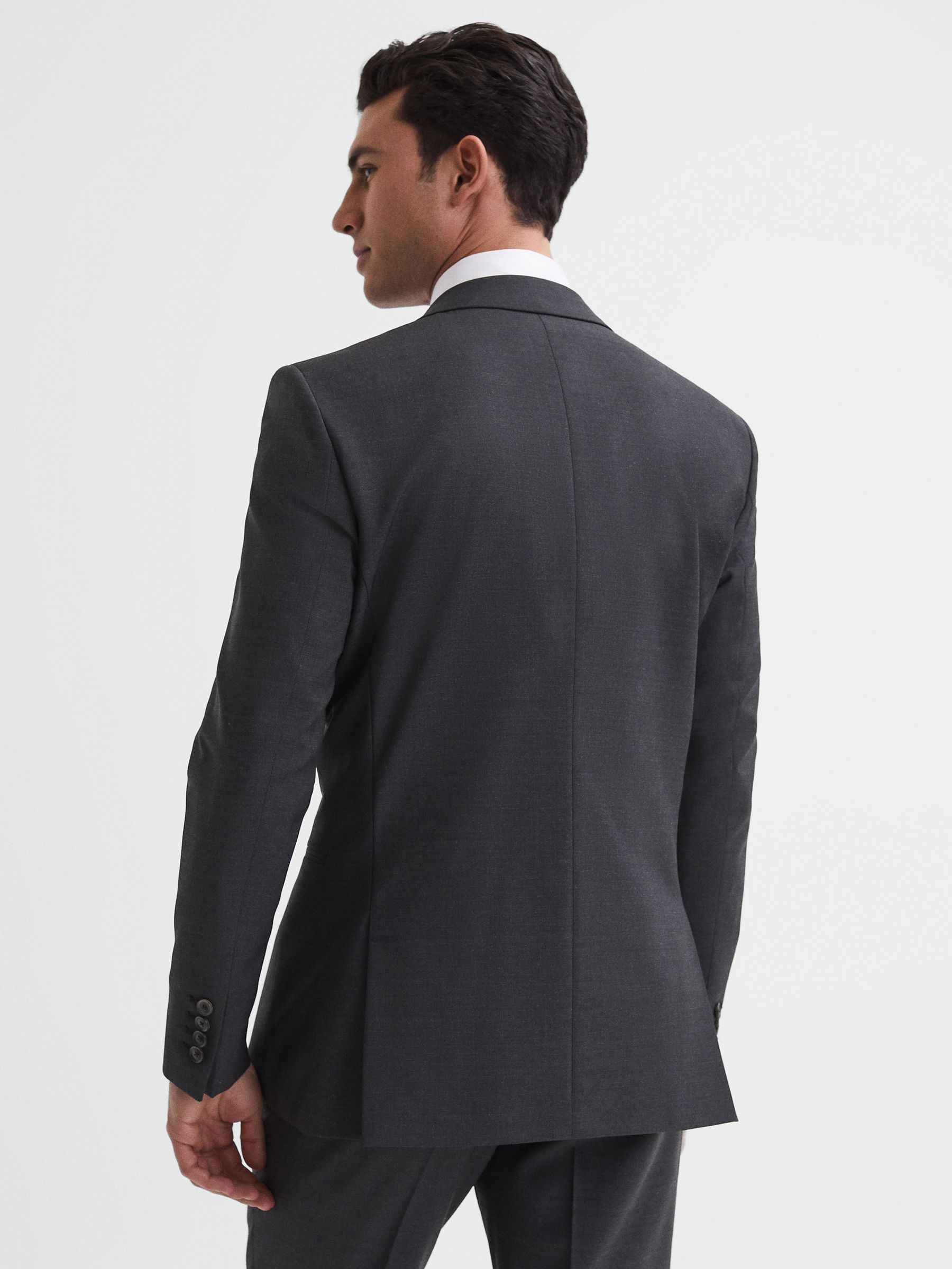 Modern Fit Travel Blazer in Charcoal