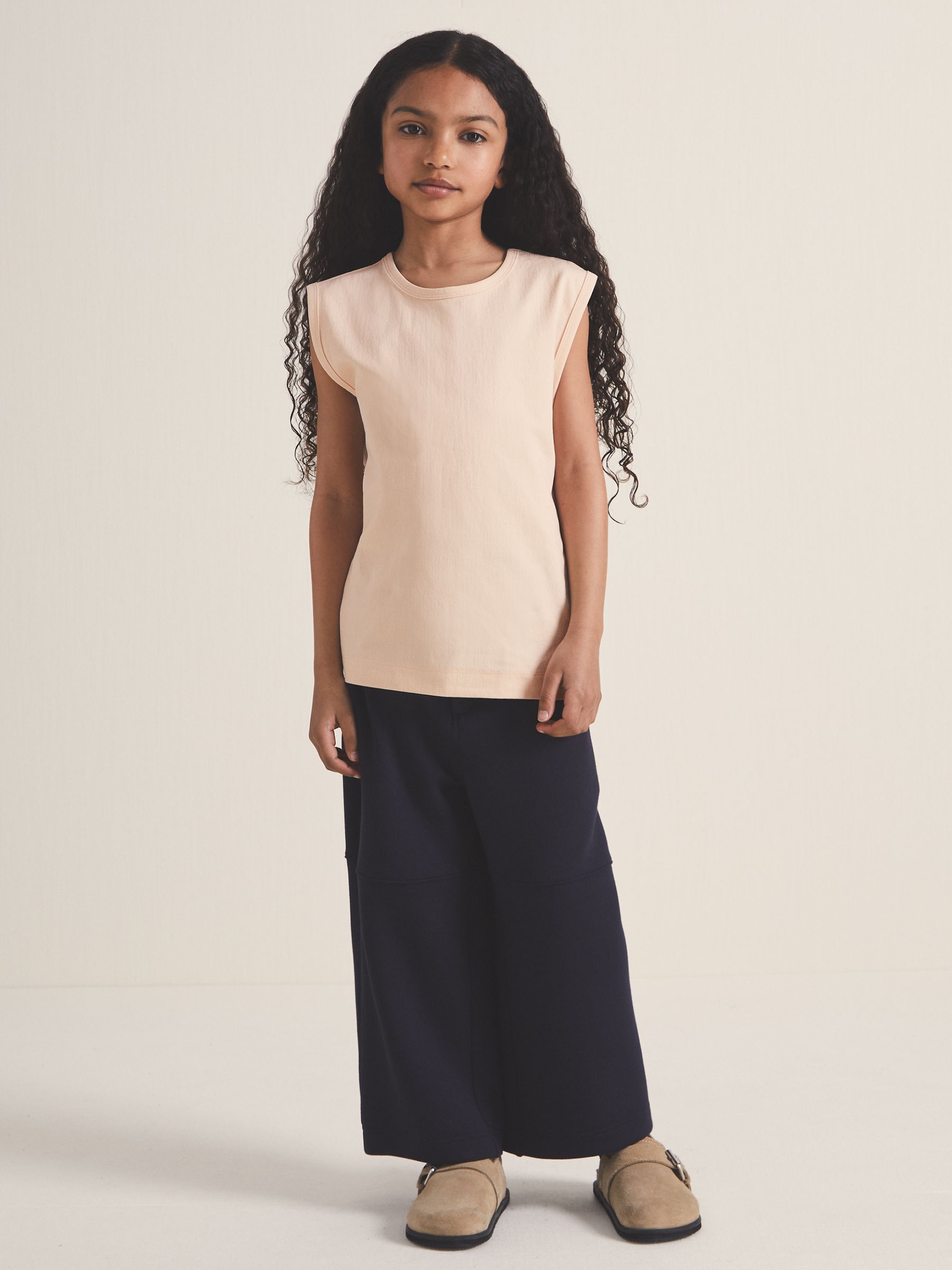 13-14 yrs Reiss | Les 100 Ciels Oversize T-Shirt in Peach