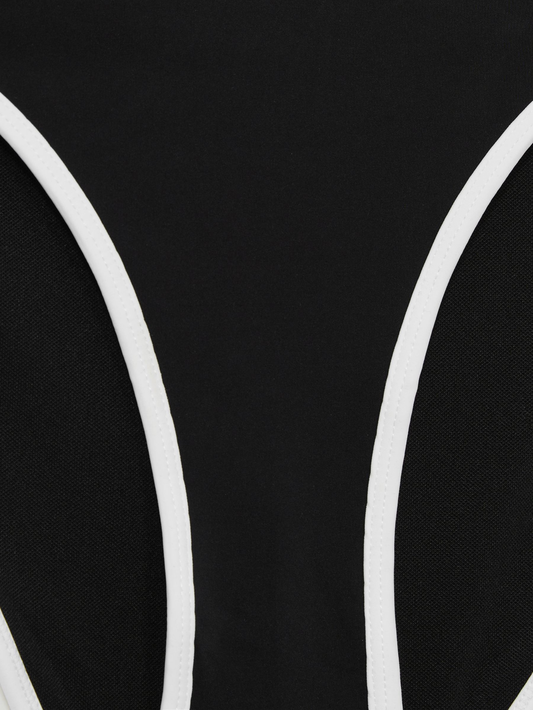 Good American Contrast-Trim Bikini Bottoms in Black