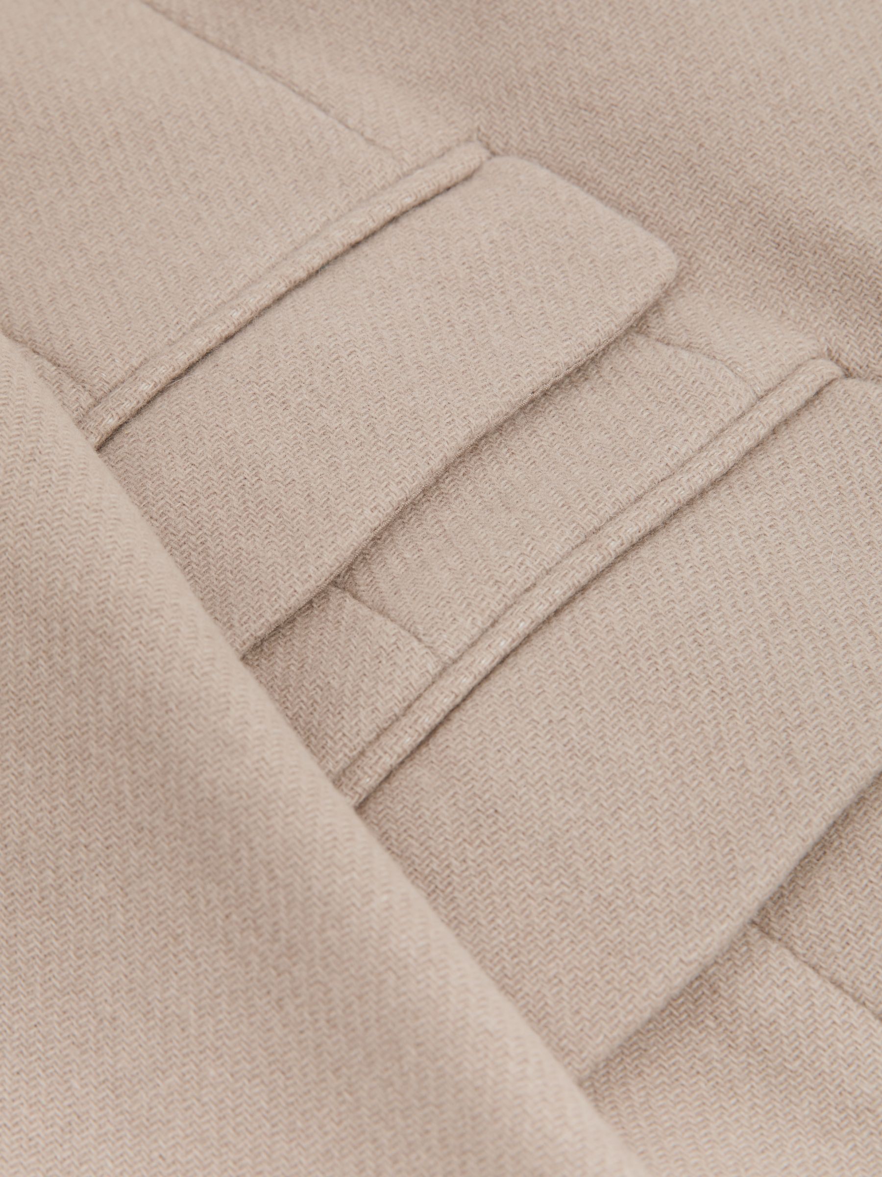 Wool-Blend Coat in Stone