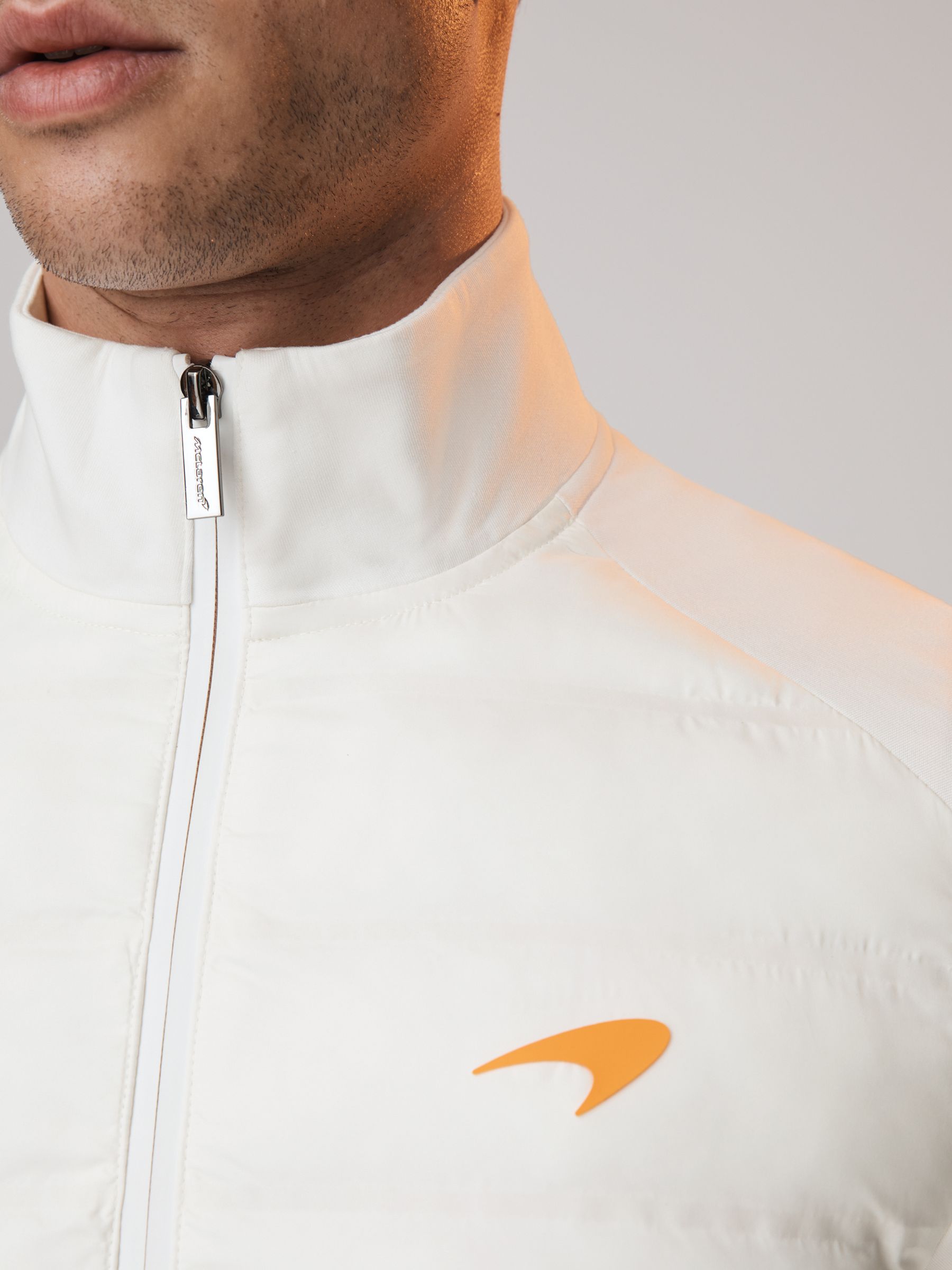 McLaren F1 Hybrid Quilt and Jersey Jacket in White
