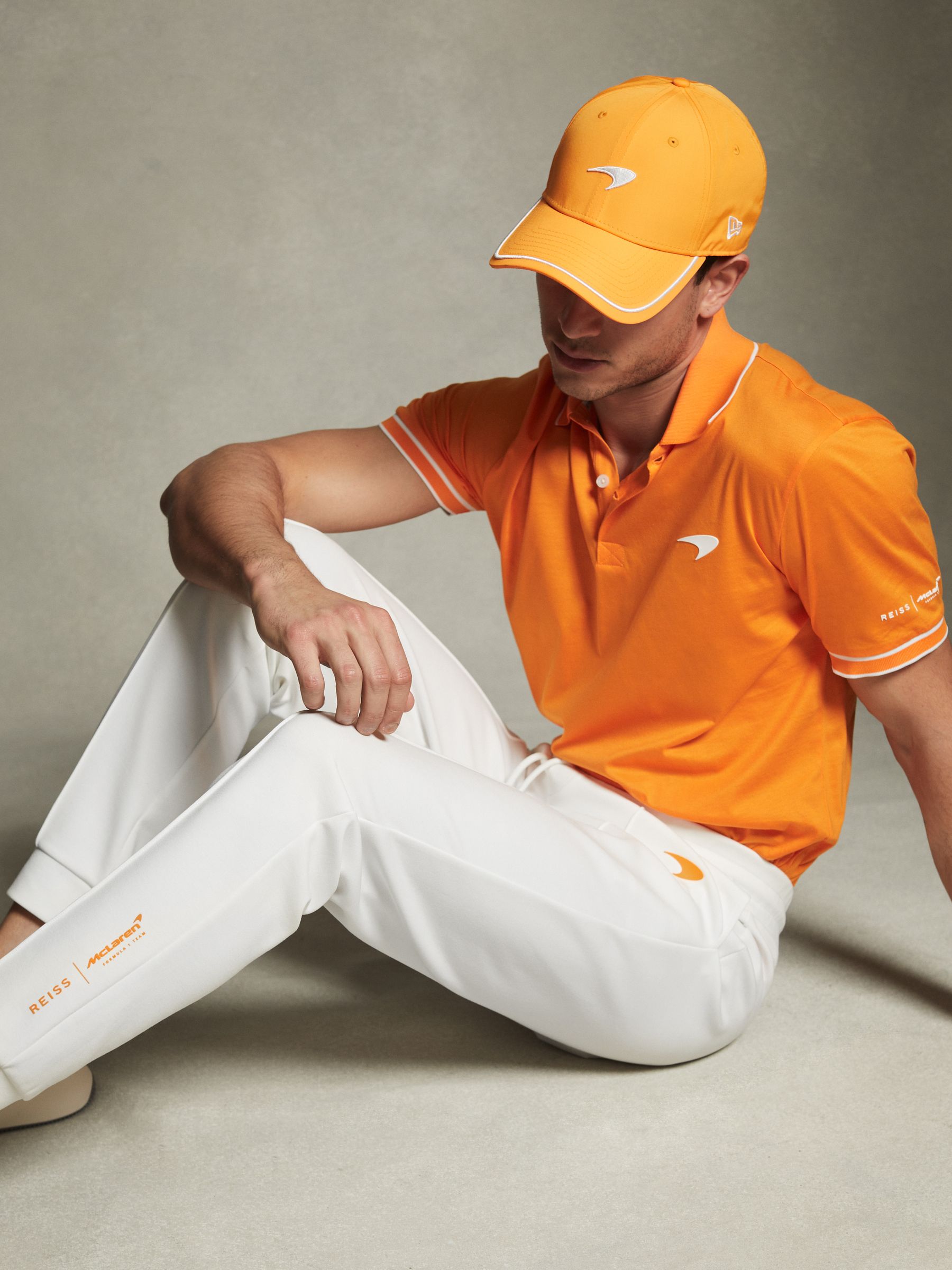 McLaren F1 Interlock Jersey Drawstring Joggers in White