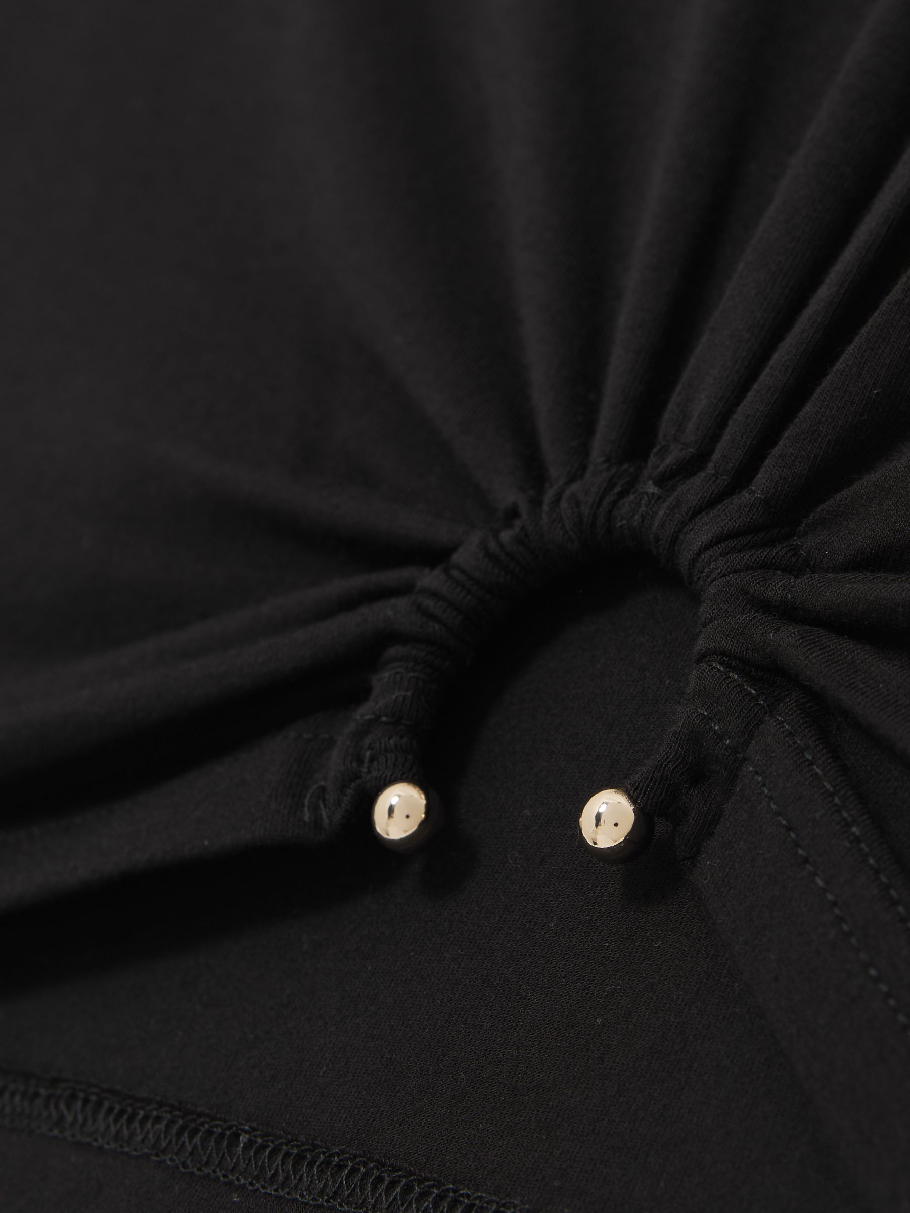 Stretch Jersey Top in Black