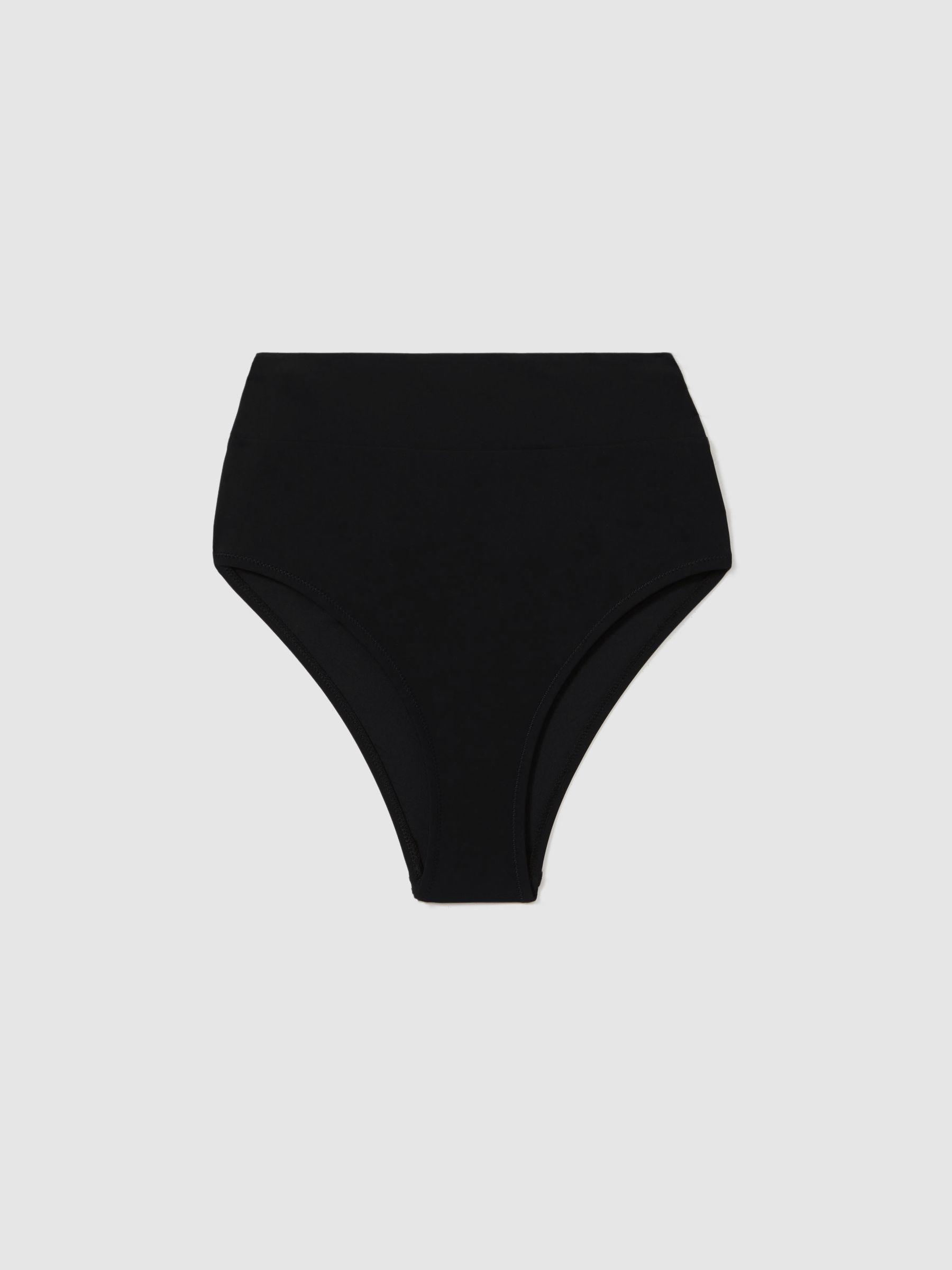 High Rise Bikini Bottoms in Black
