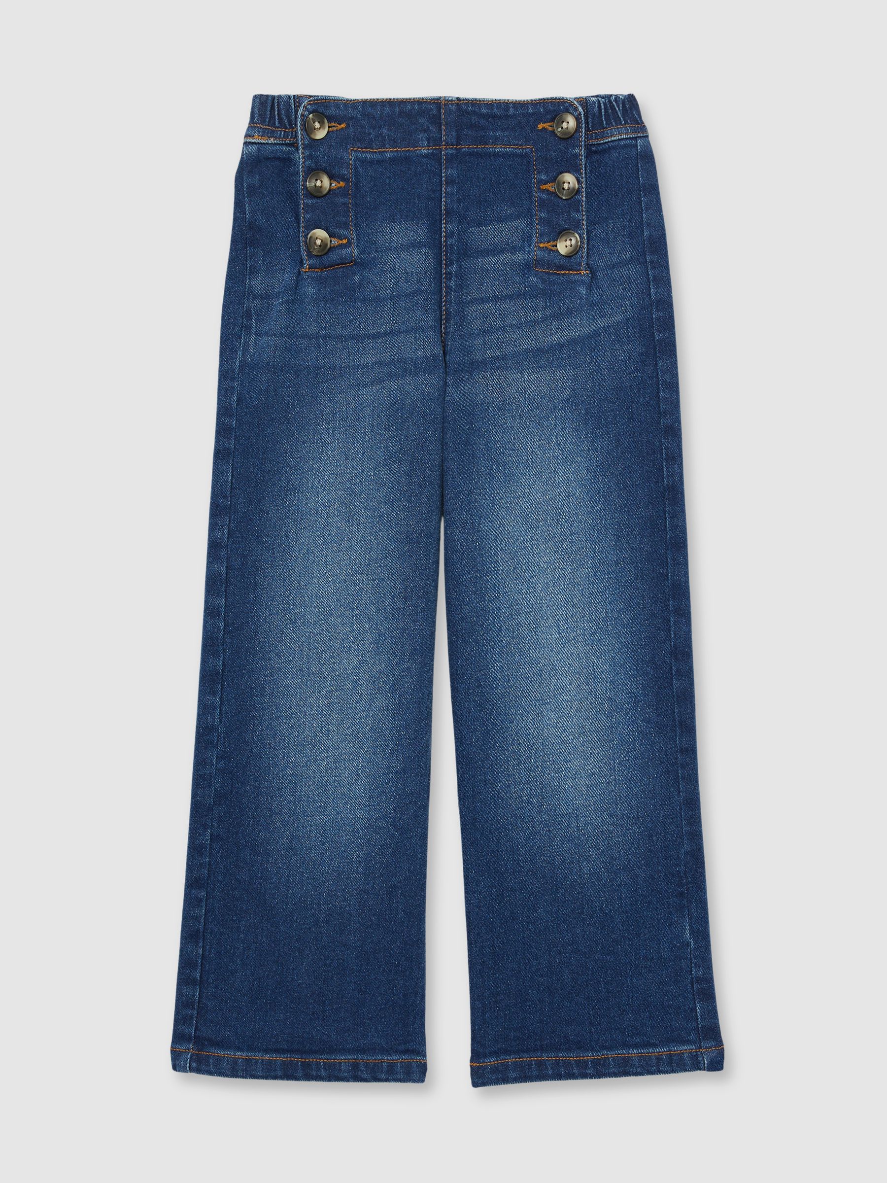 13-14 yrs Straight-Leg Sailor Jeans in Blue