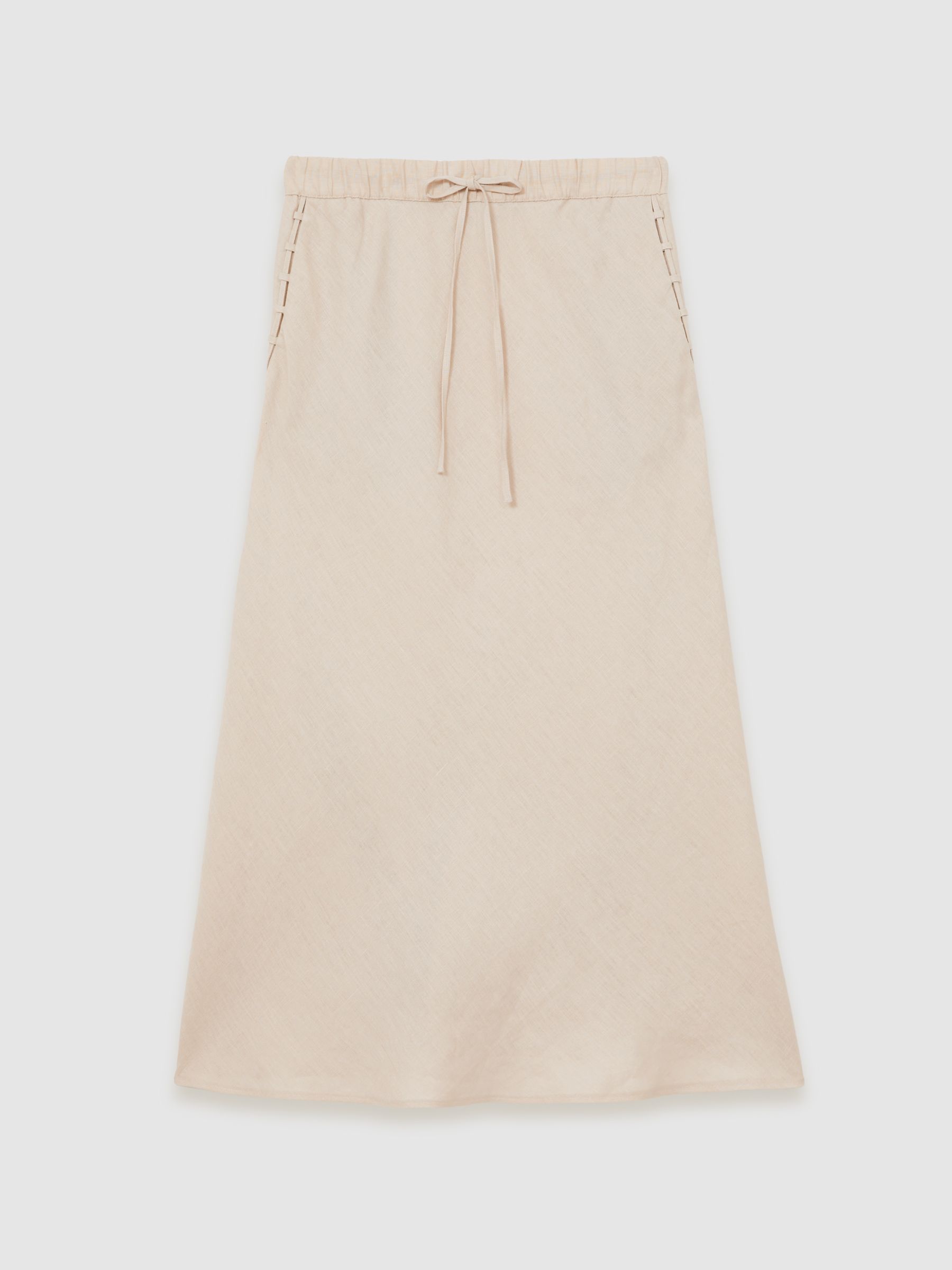 Slip Midi Skirt in Neutral