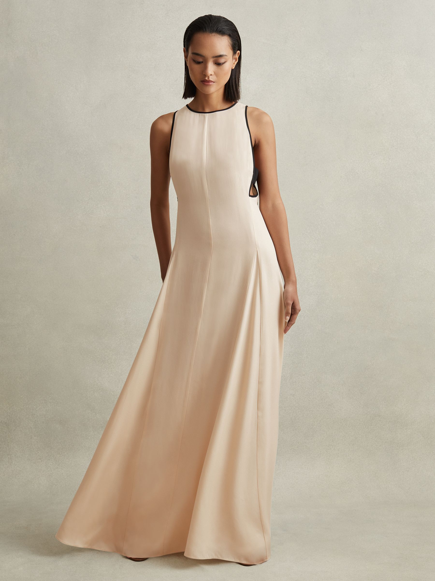 Cut-Out Maxi Dress in White