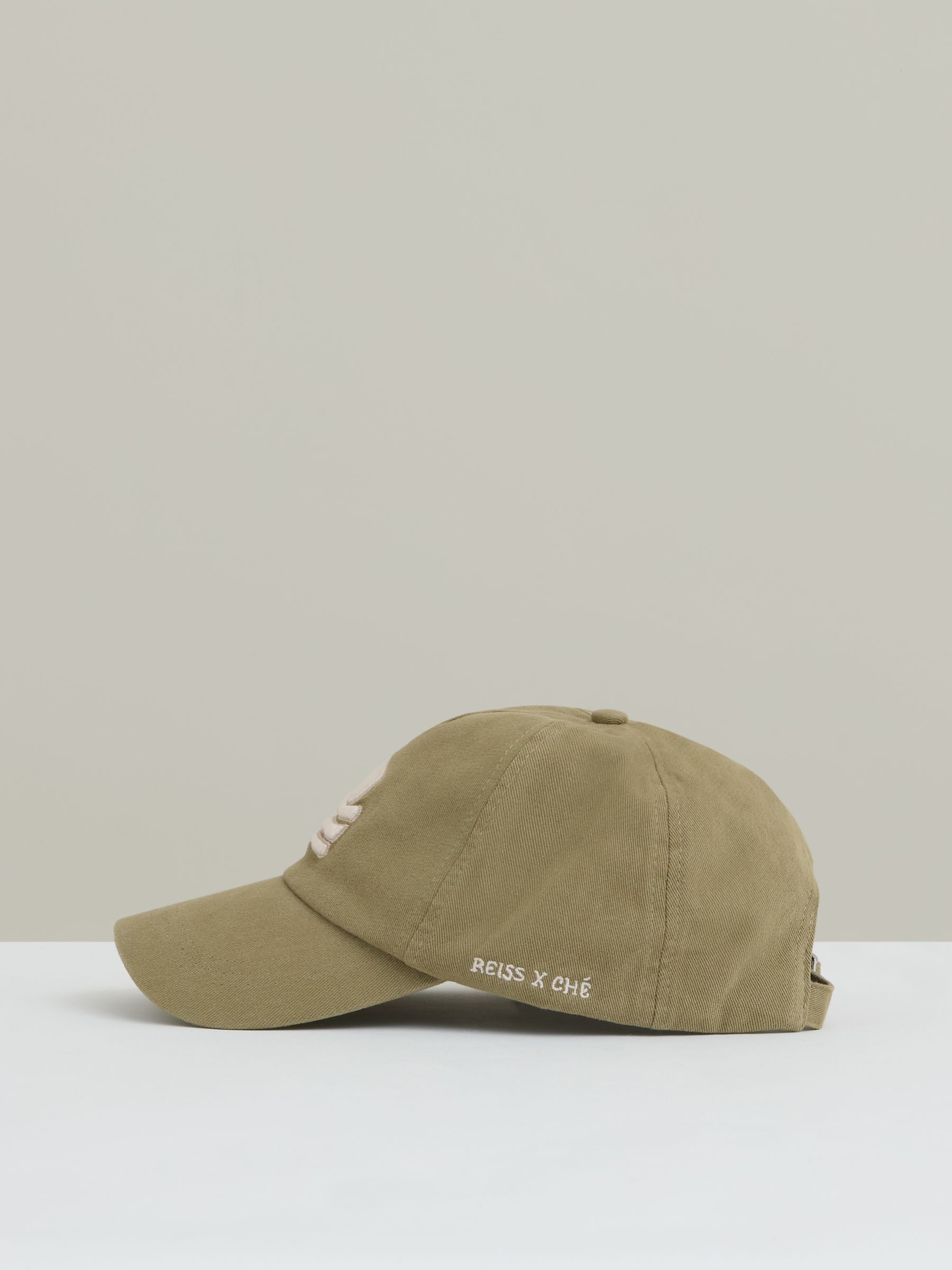 Sunset-Embroidered Cap in Washed Sage