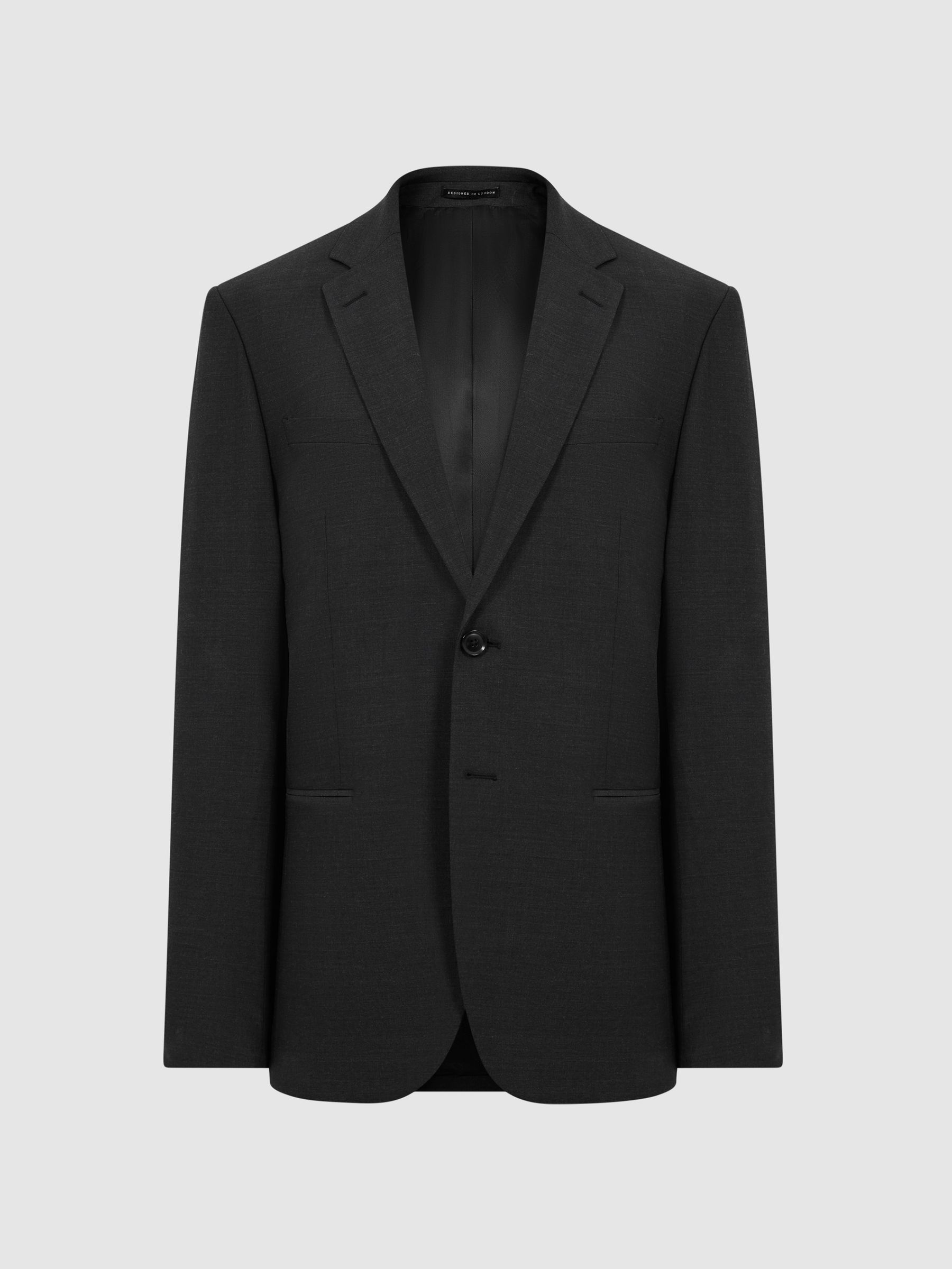 Modern Fit Travel Blazer in Charcoal