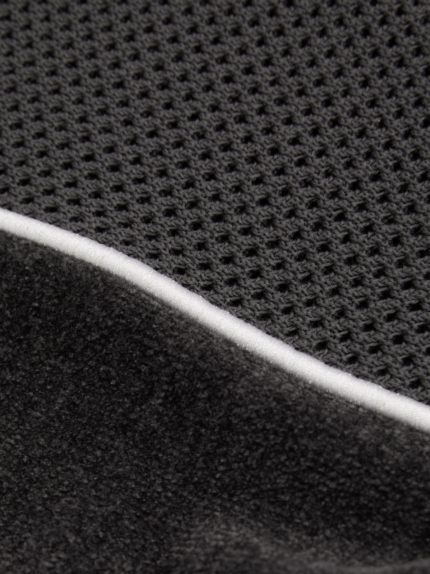 Hybrid Velour Cuban Collar Shirt in Steel Blue