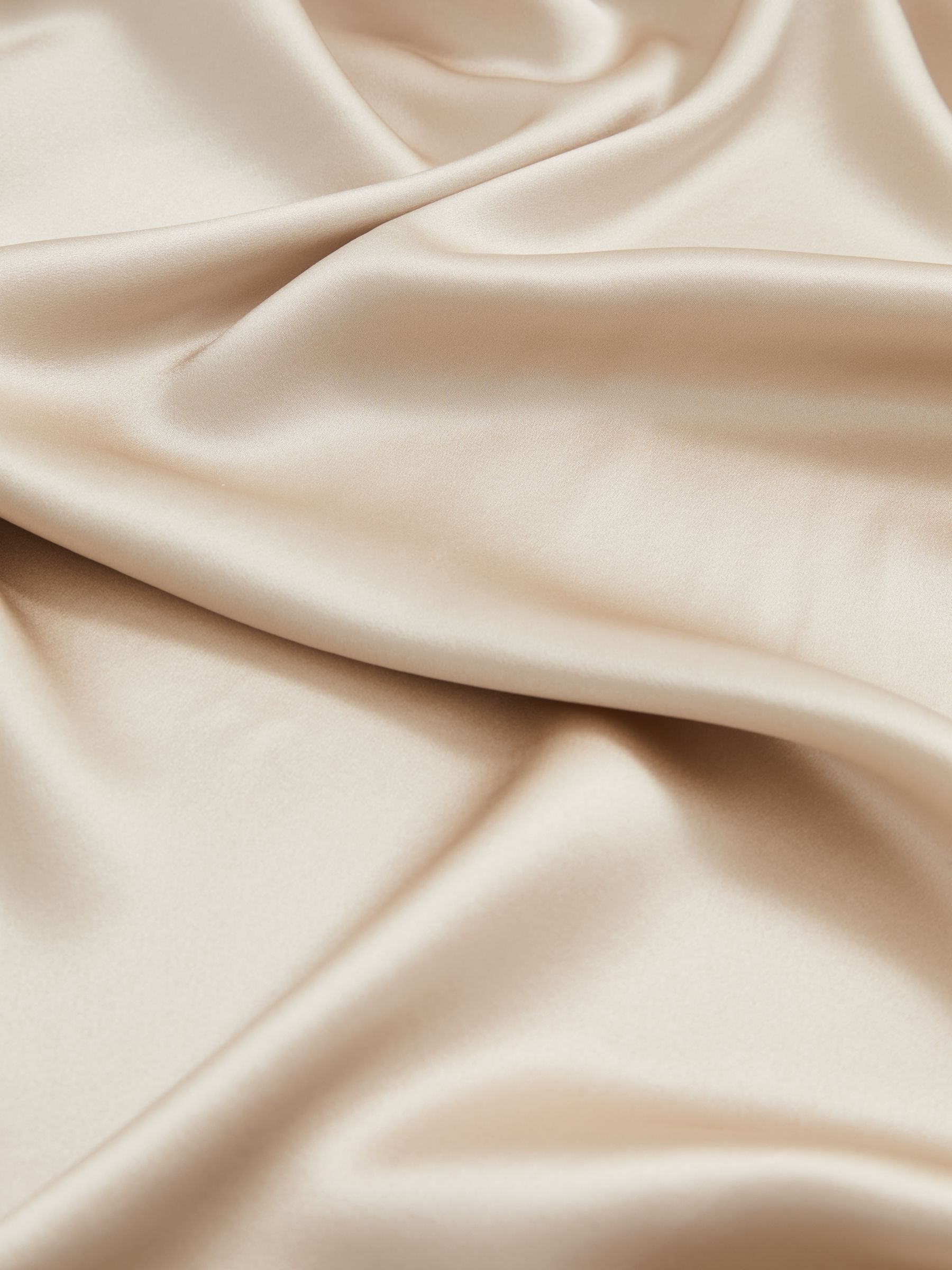 Silk Slip Maxi Skirt in Champagne Neutral