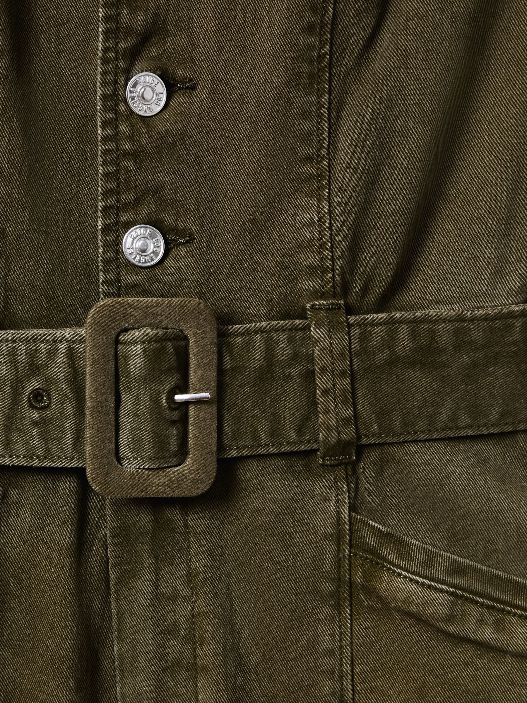 Paige Denim Jumpsuit in Olive