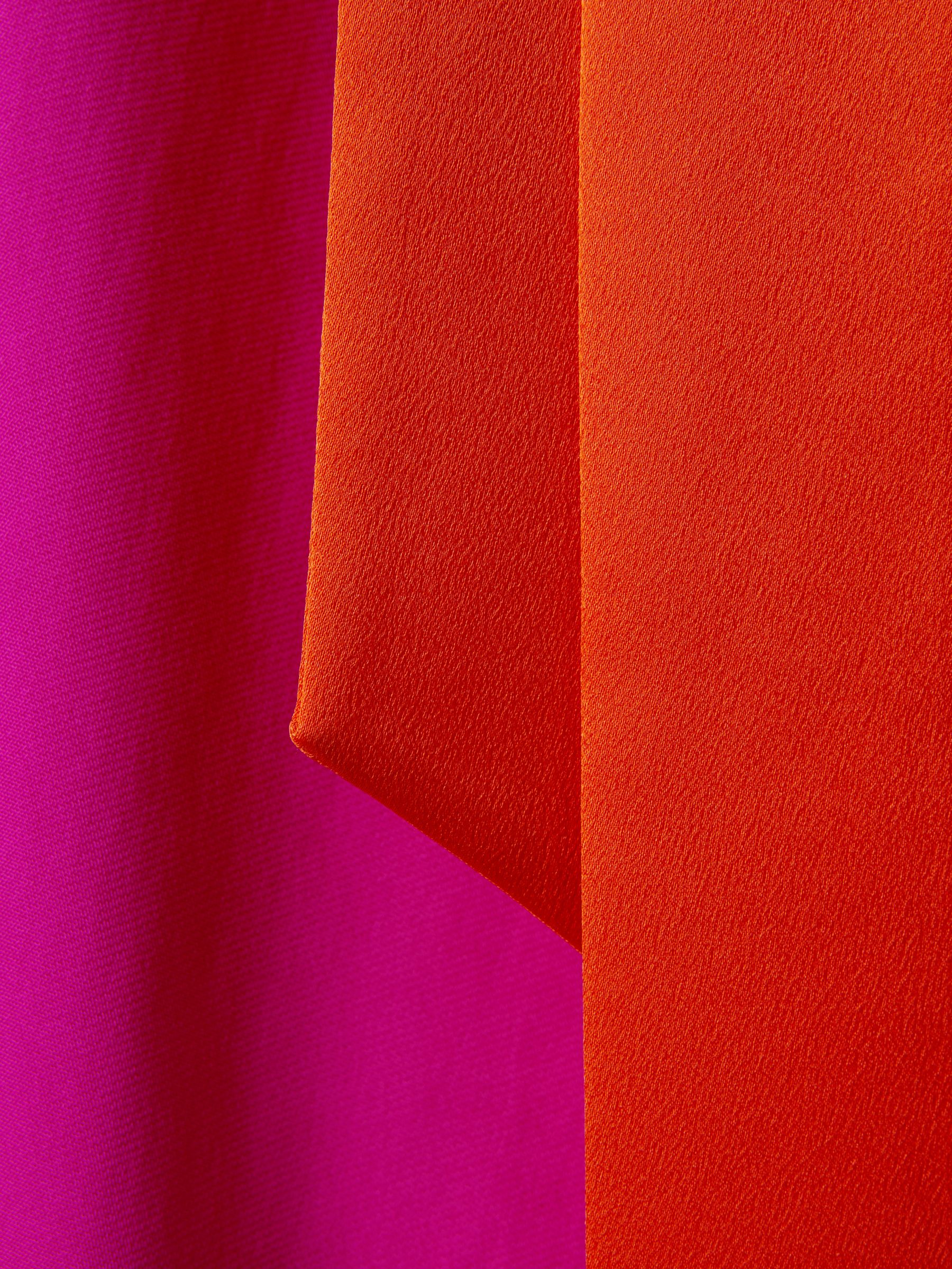 Florere Tie Back Midi Dress in Deep Pink