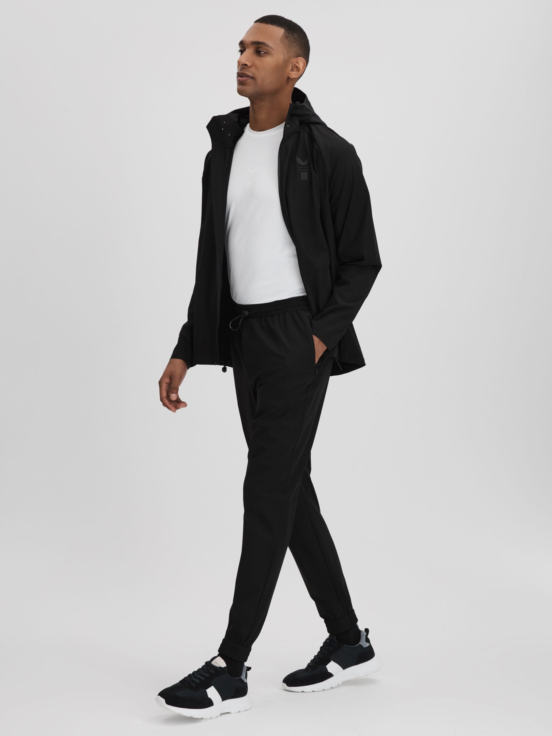 Castore Water Repellent Track Joggers in Onyx Black