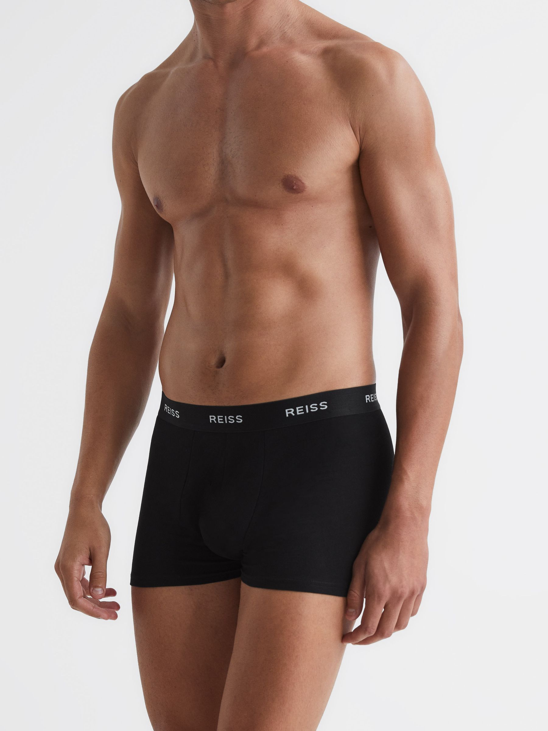 Three Pack Cotton Boxers in Multi