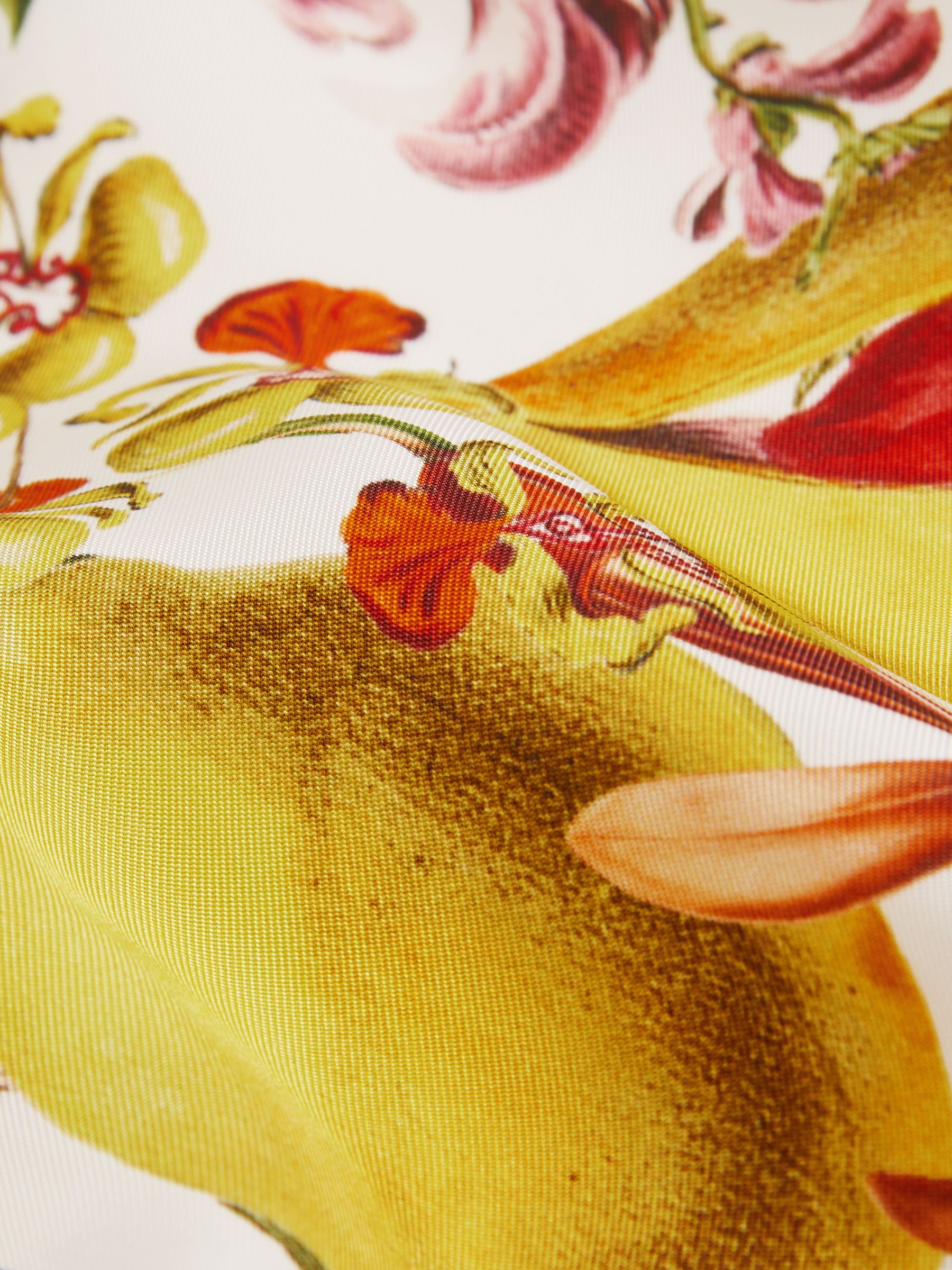 13-14 yrs Reiss | NYBG Satin Floral-Print Shorts in Ivory