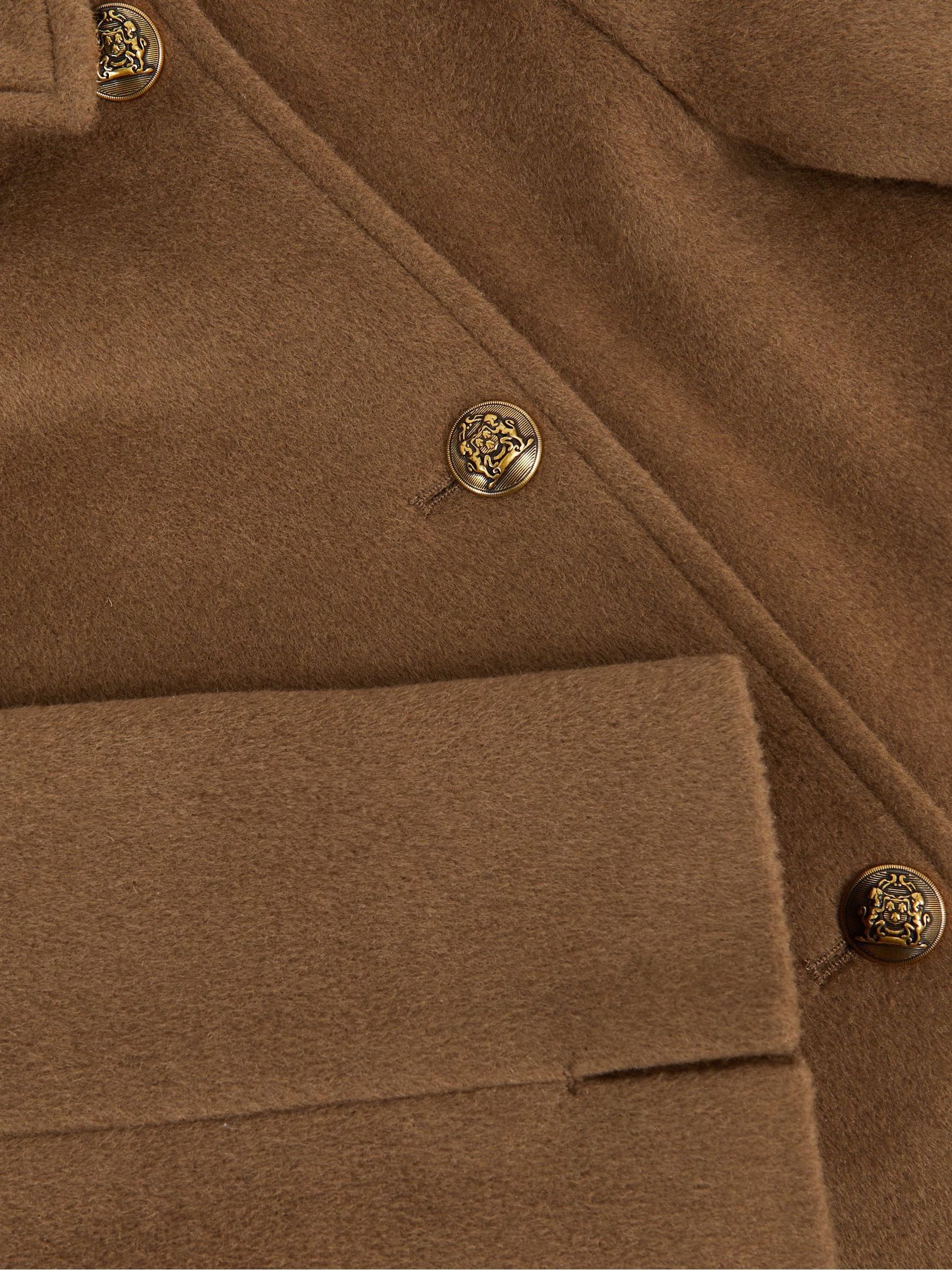 3-9 yrs Wool-Blend Double-Breasted Coat in Camel