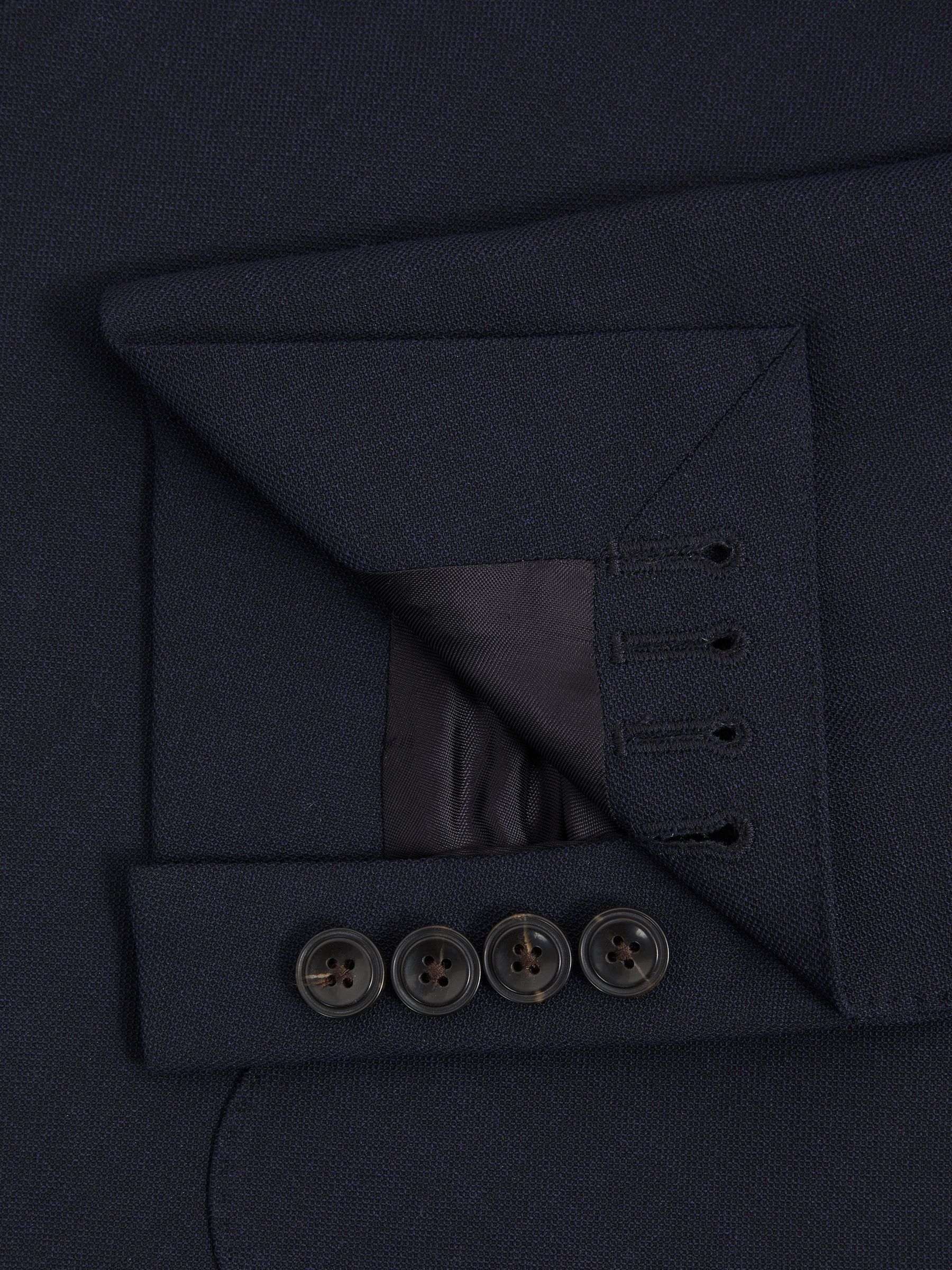 Double Breasted Suit Blazer Slim Fit in Navy