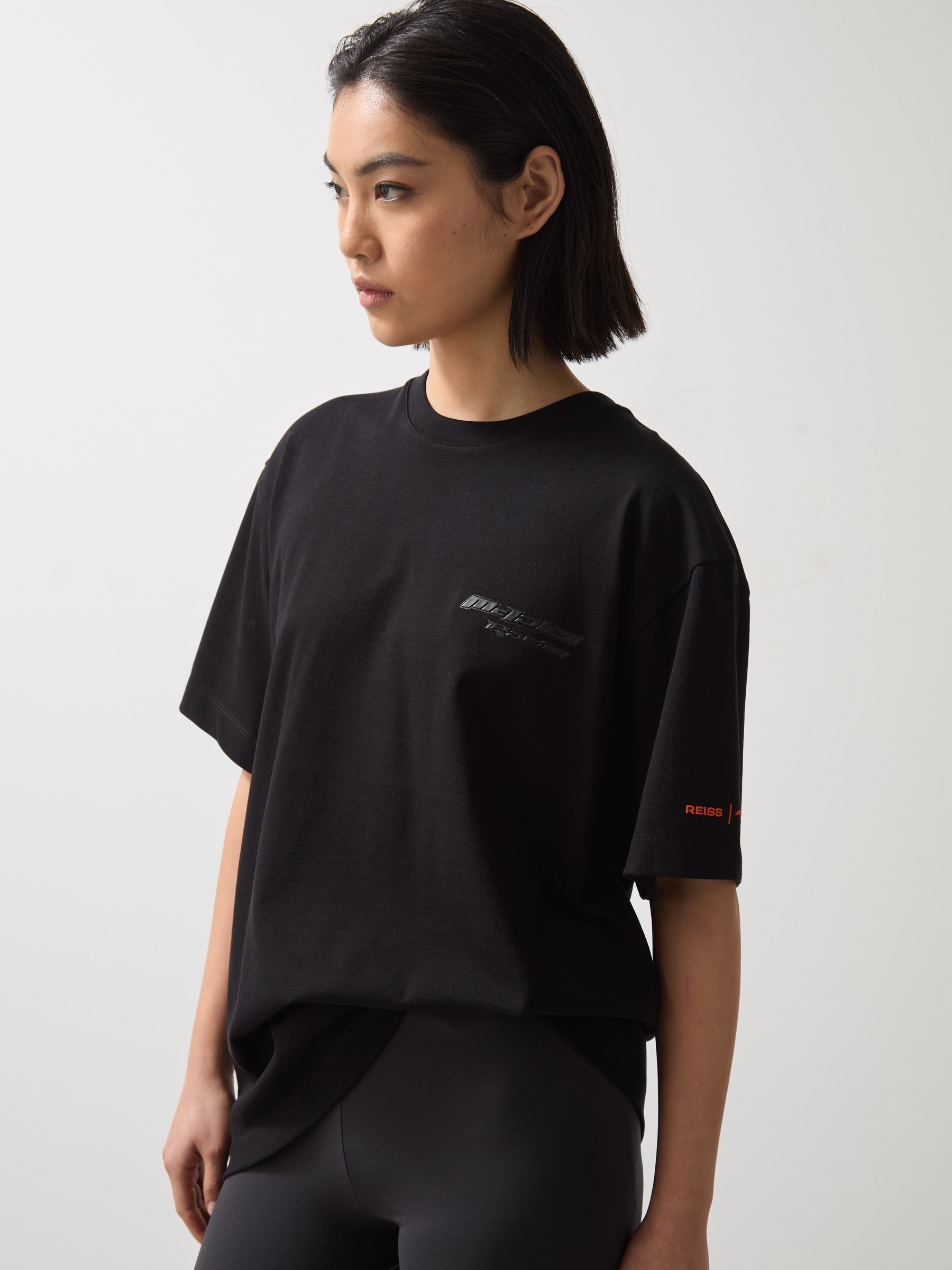 McLaren F1 Team Oversize Unisex Fit Logo T-Shirt in Black