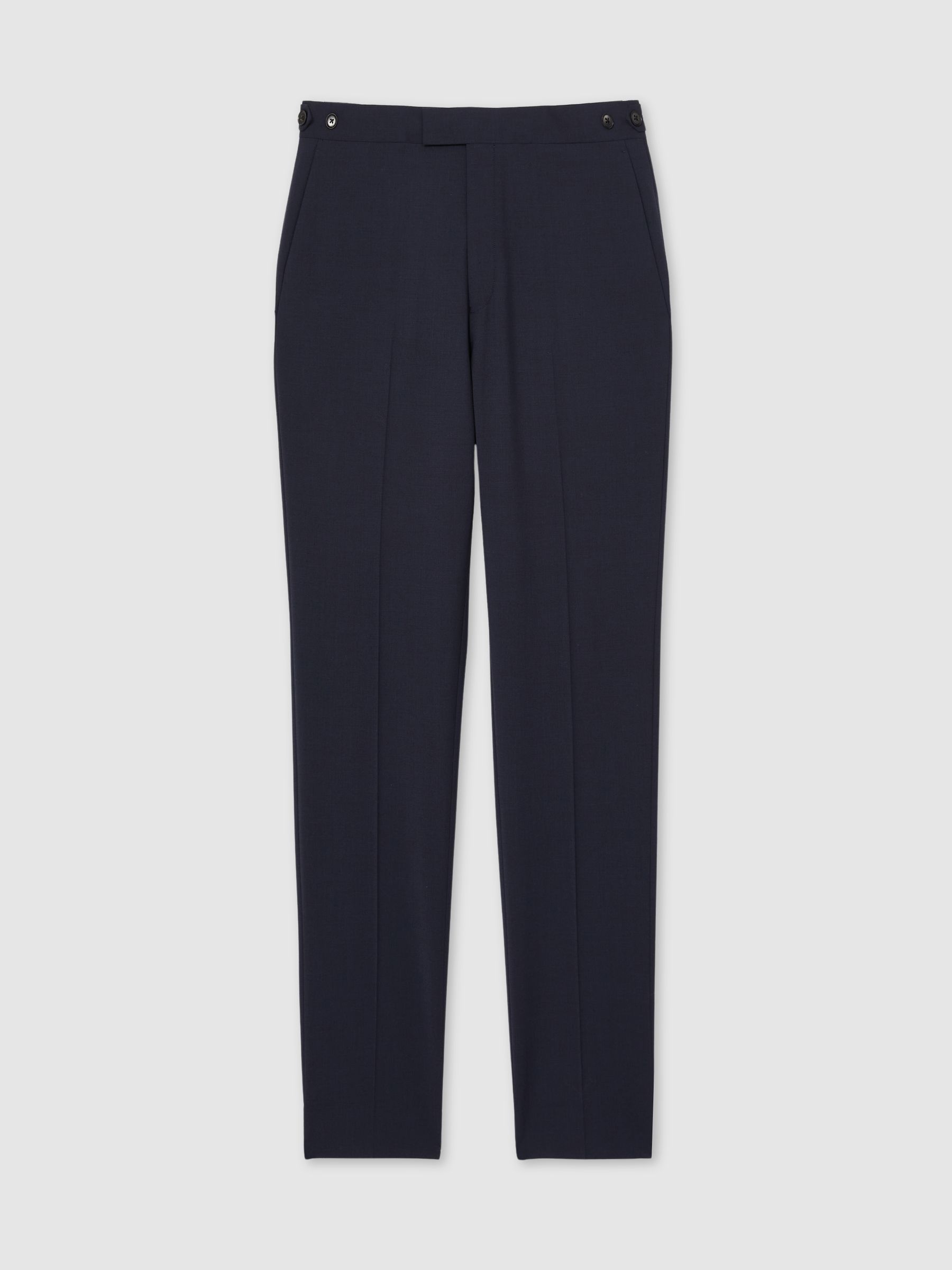 Regular-Fit Wool-Blend Suit Trousers in Blue