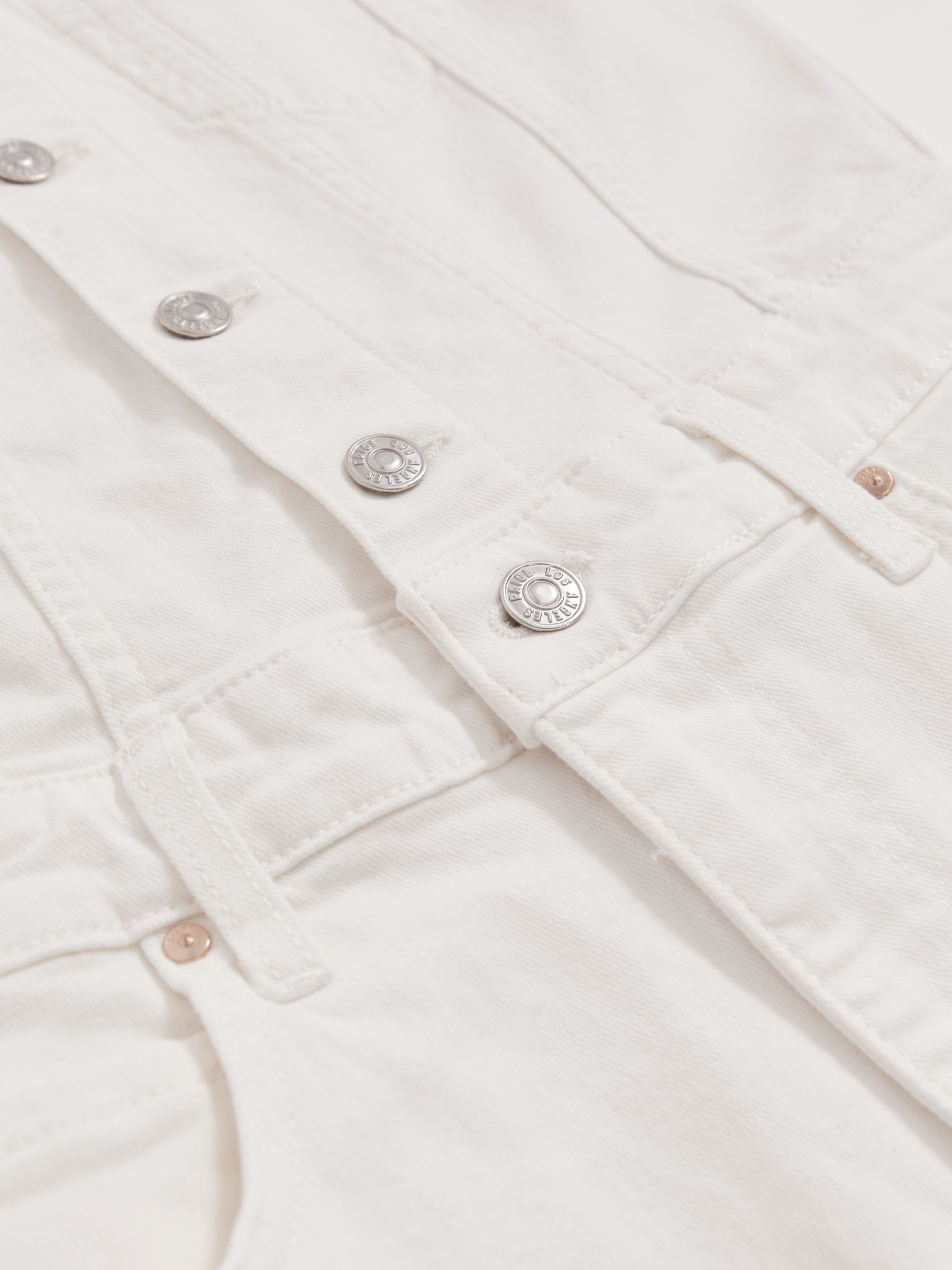 Paige Denim Straight Leg Jumpsuit in Ecru