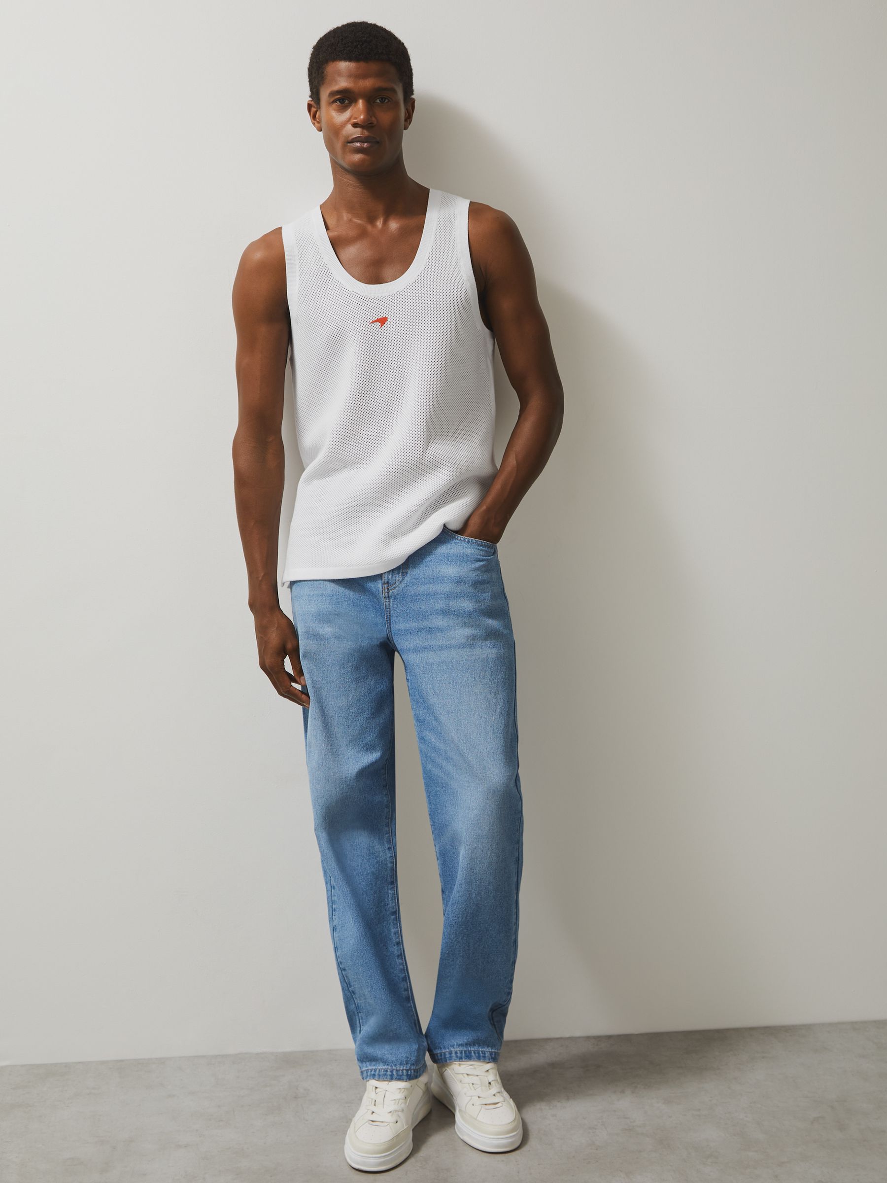 McLaren F1 Team Speedmark Knit Vest in White