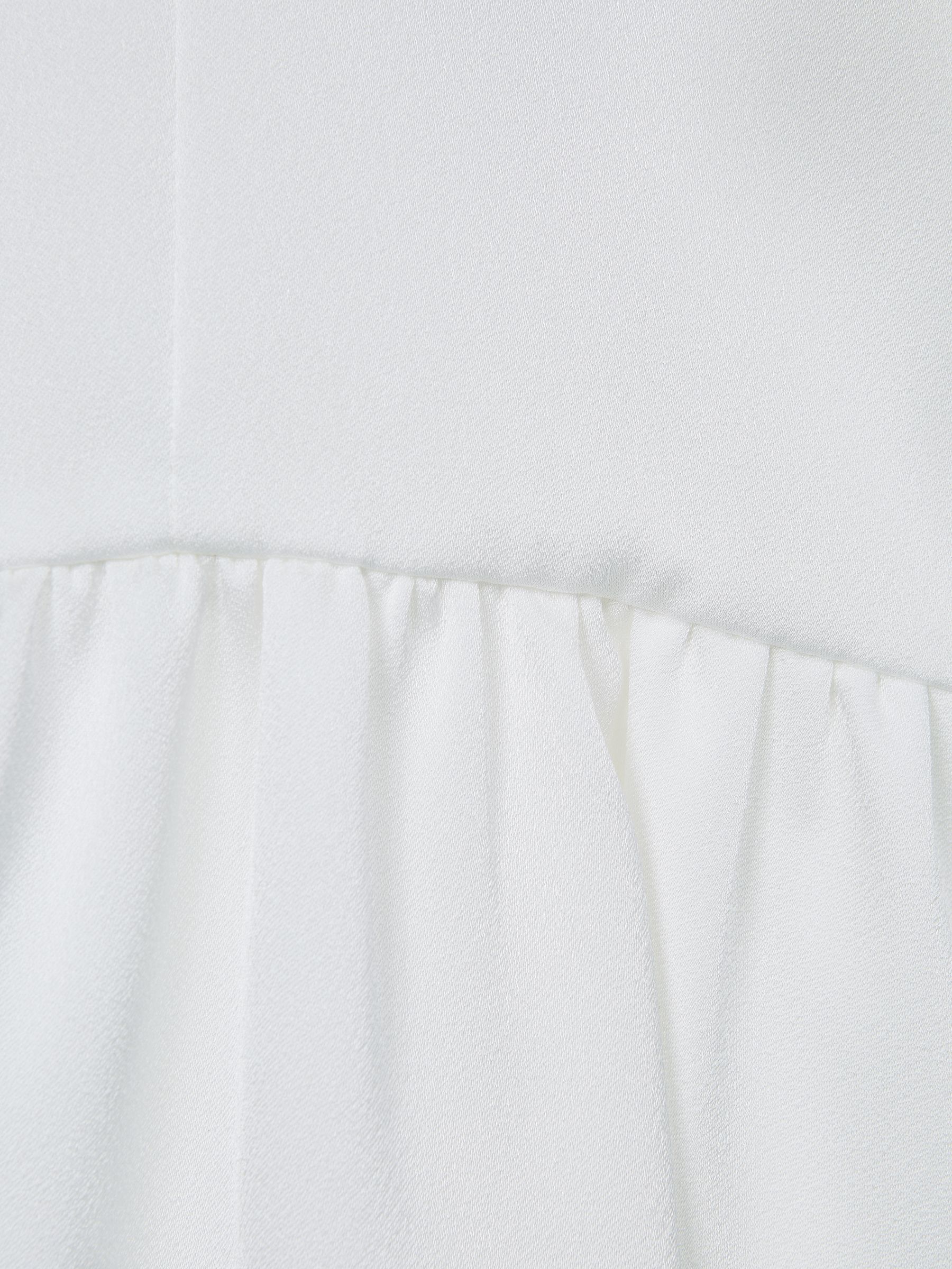 9-12 yrs Satin Midi Dress in Ivory