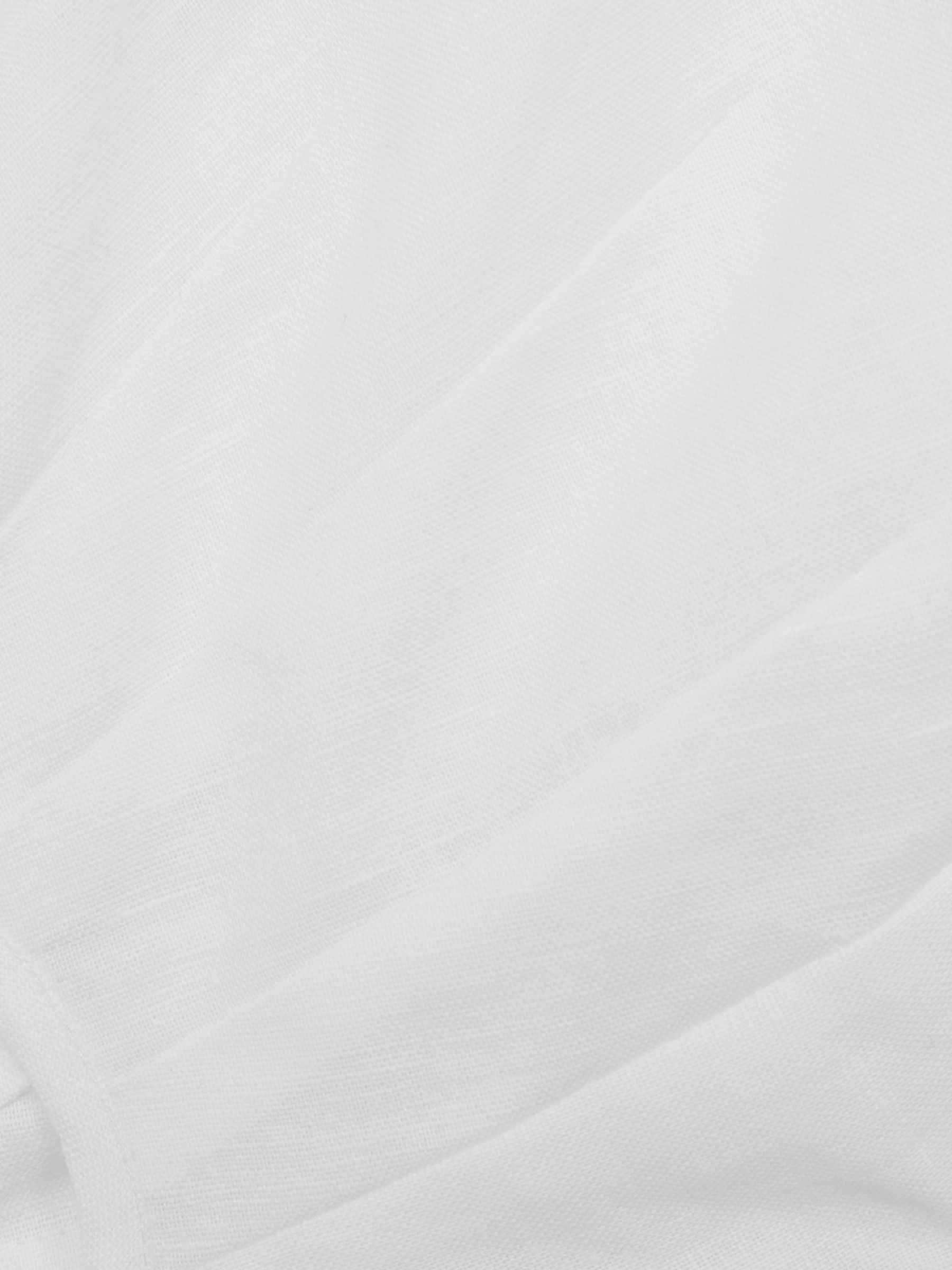 9-12 yrs Heart Print Linen Mini Dress in Ivory