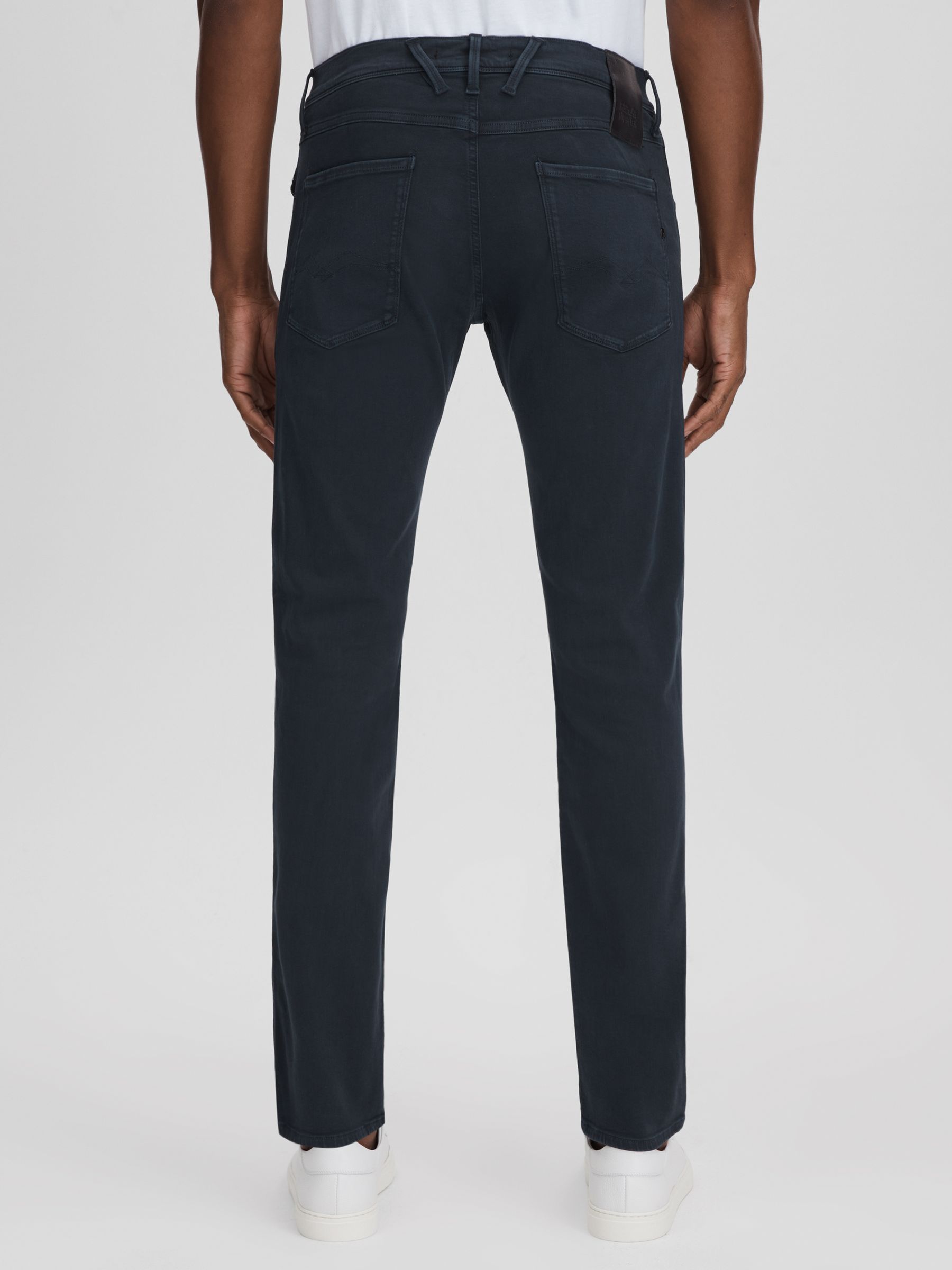 Slim Fit Garment Dyed Jeans in Blue