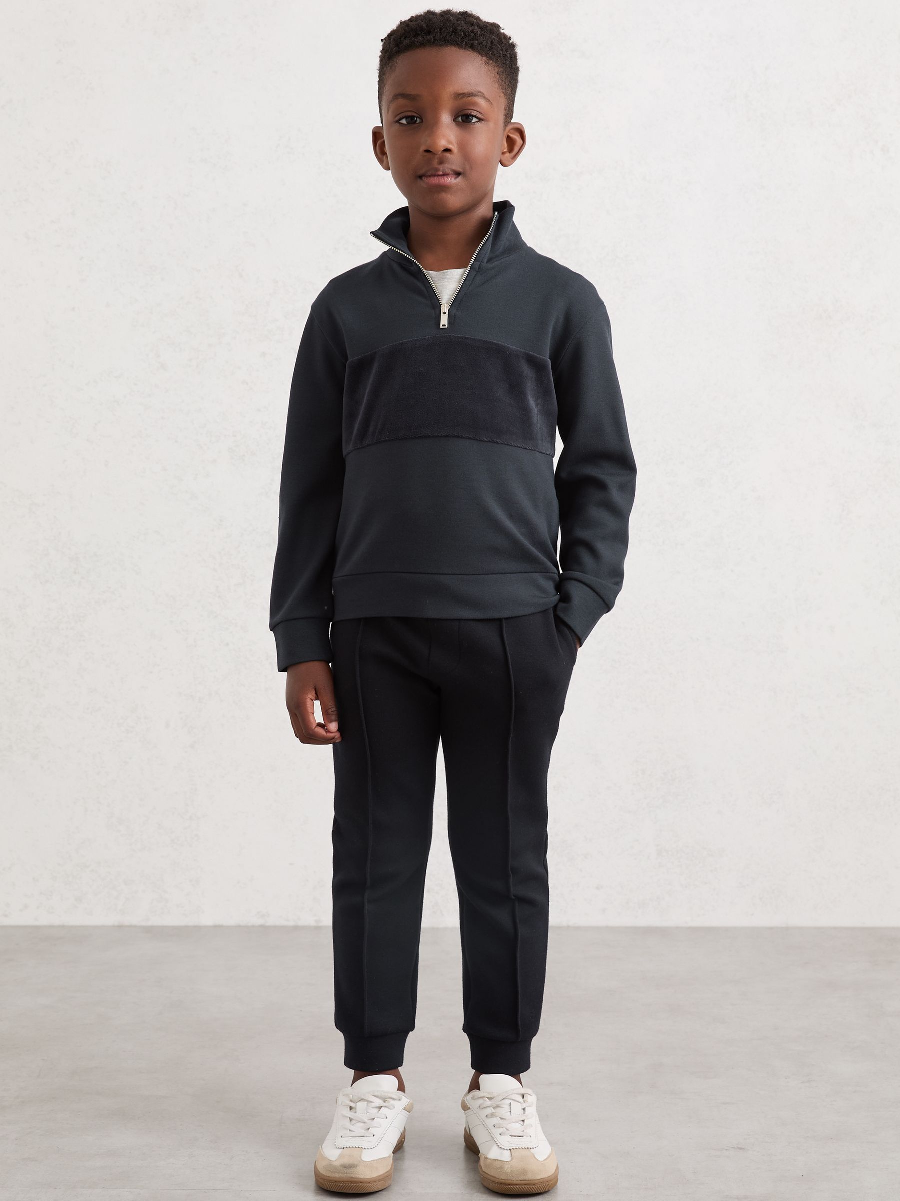 3-9 yrs Interlock Drawstring Joggers in Navy Blue