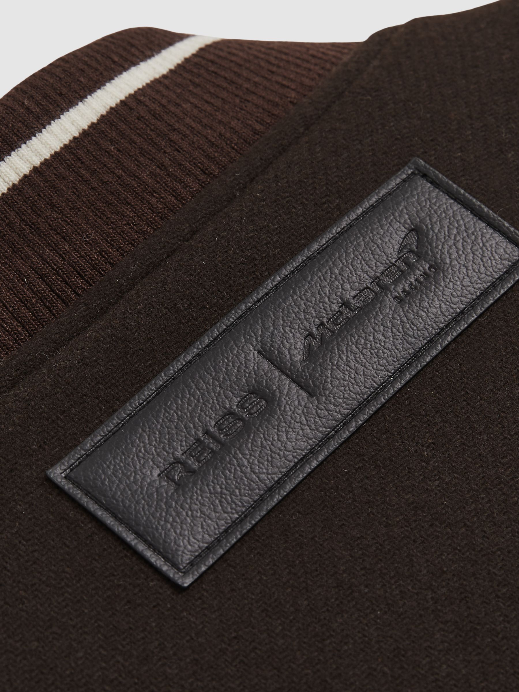 McLaren F1 Team Bomber Jacket in Brown/Ivory/White