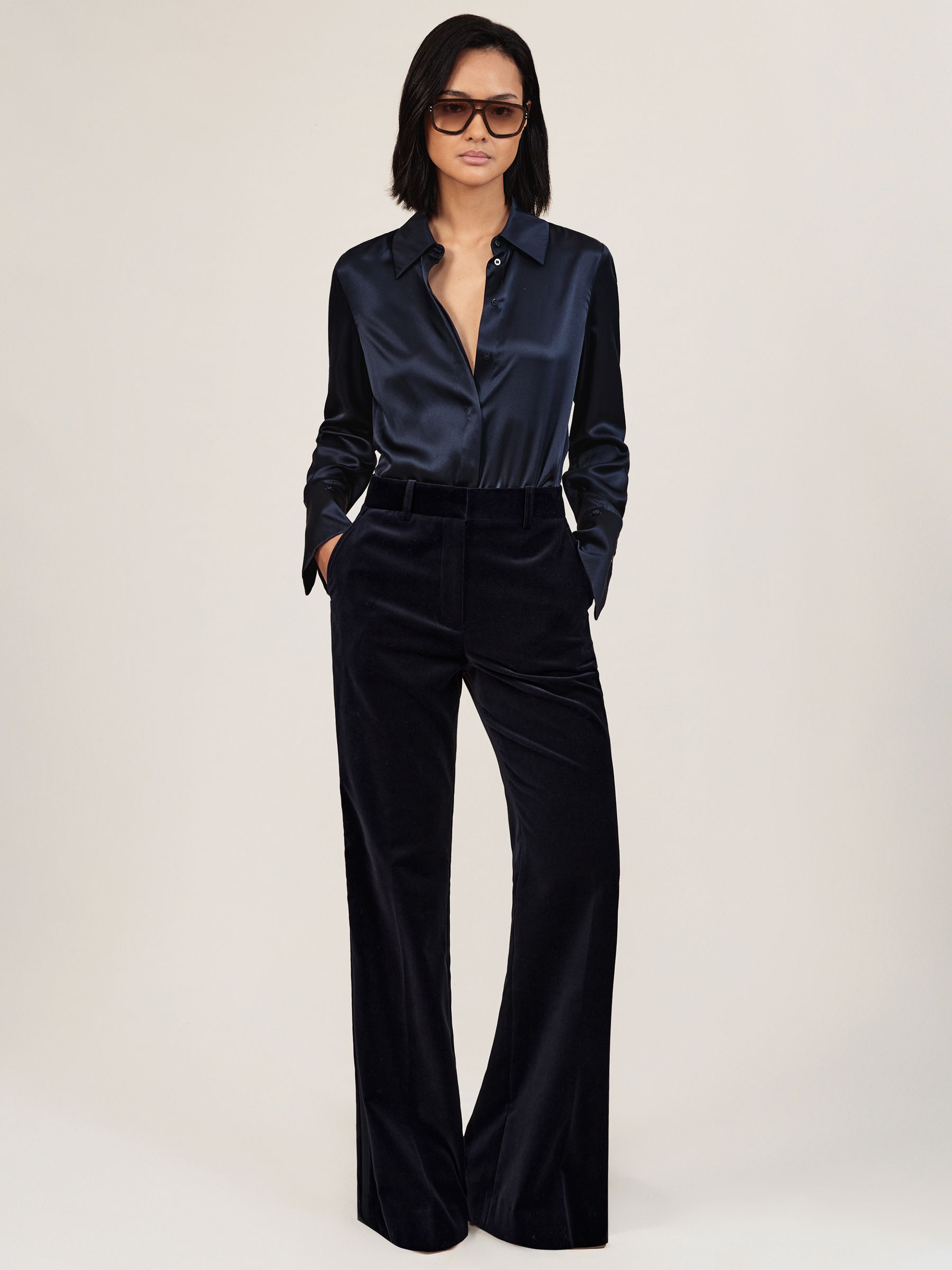 Petite Trousers in Navy